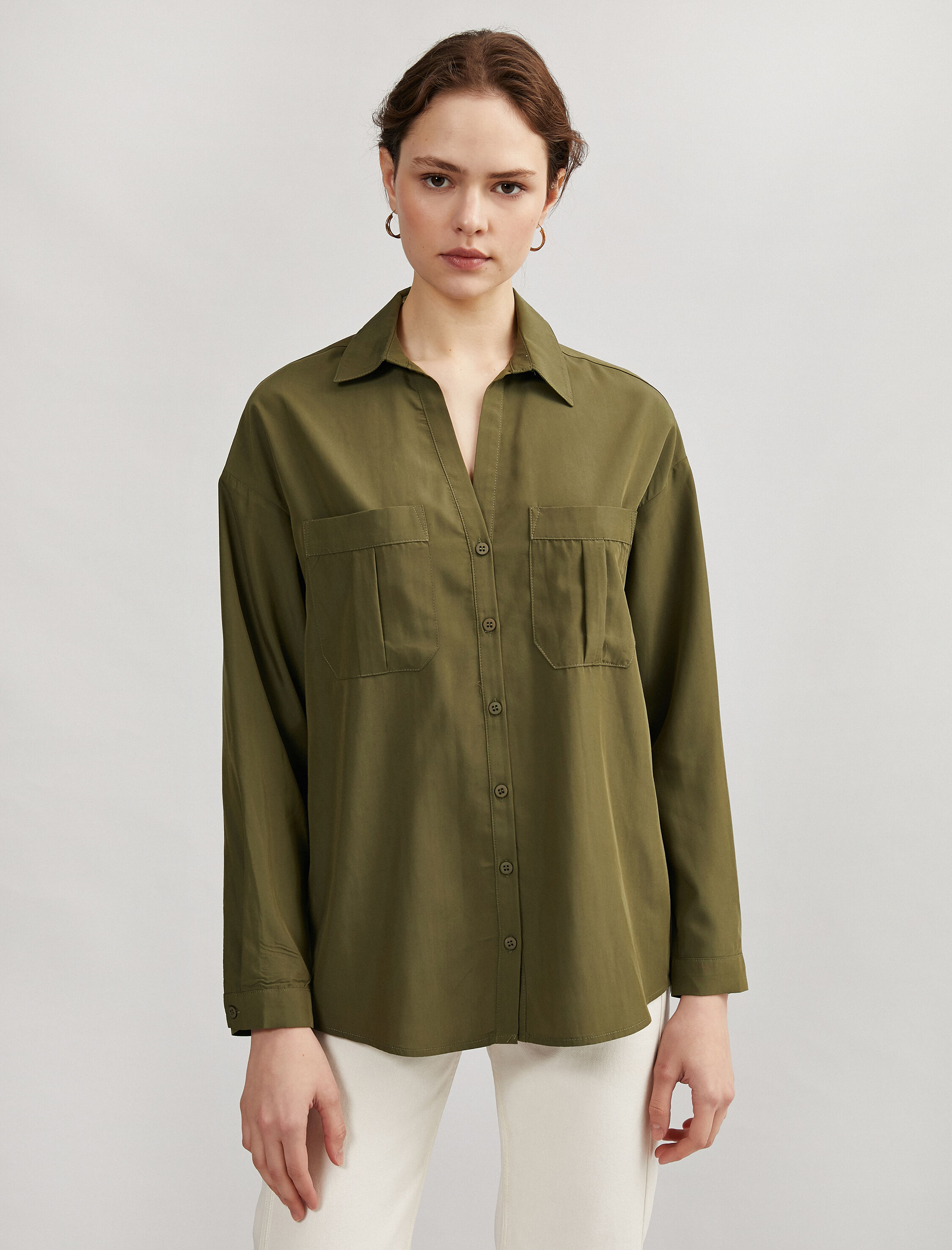   Cepli Gömlek Uzun Kollu