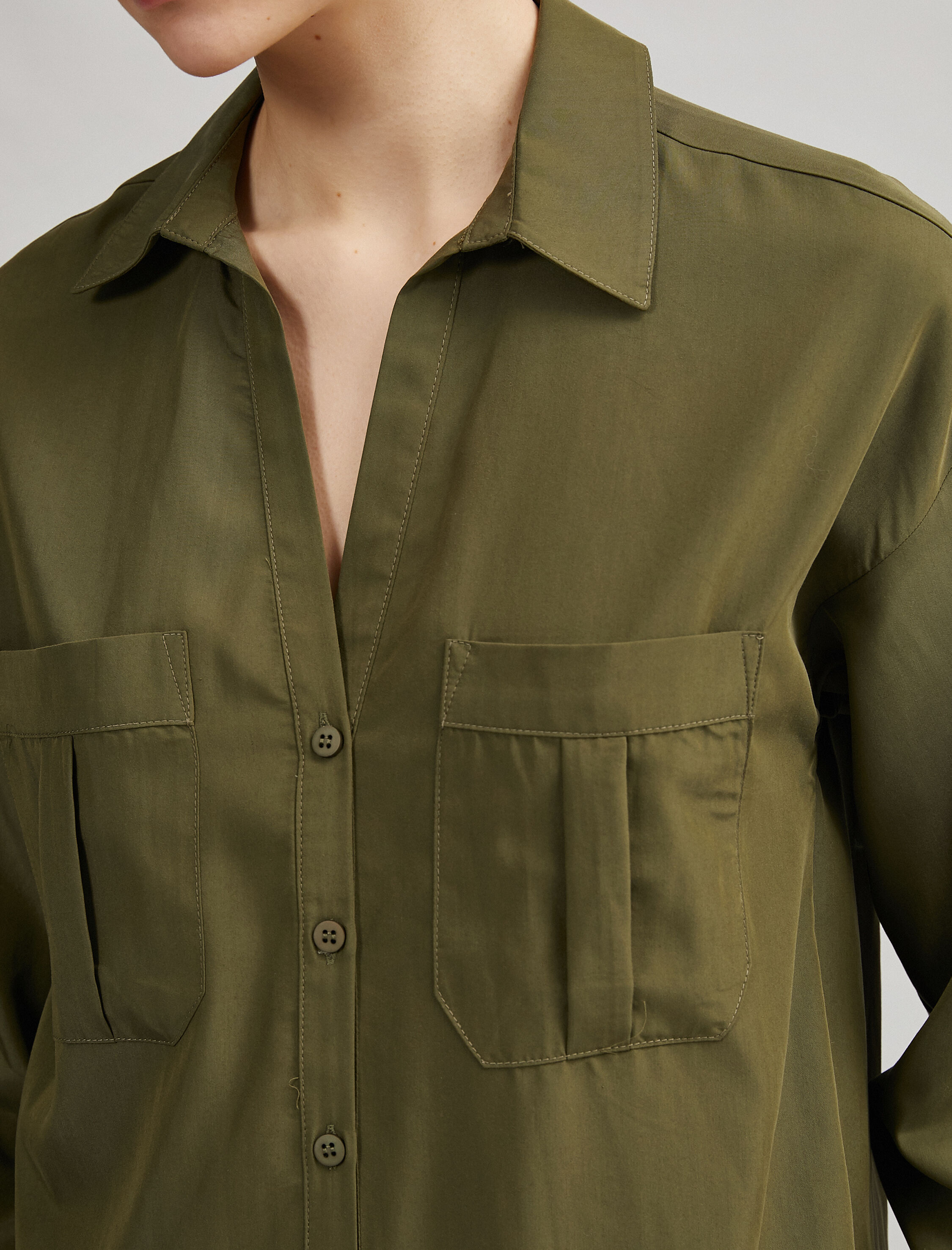   Cepli Gömlek Uzun Kollu