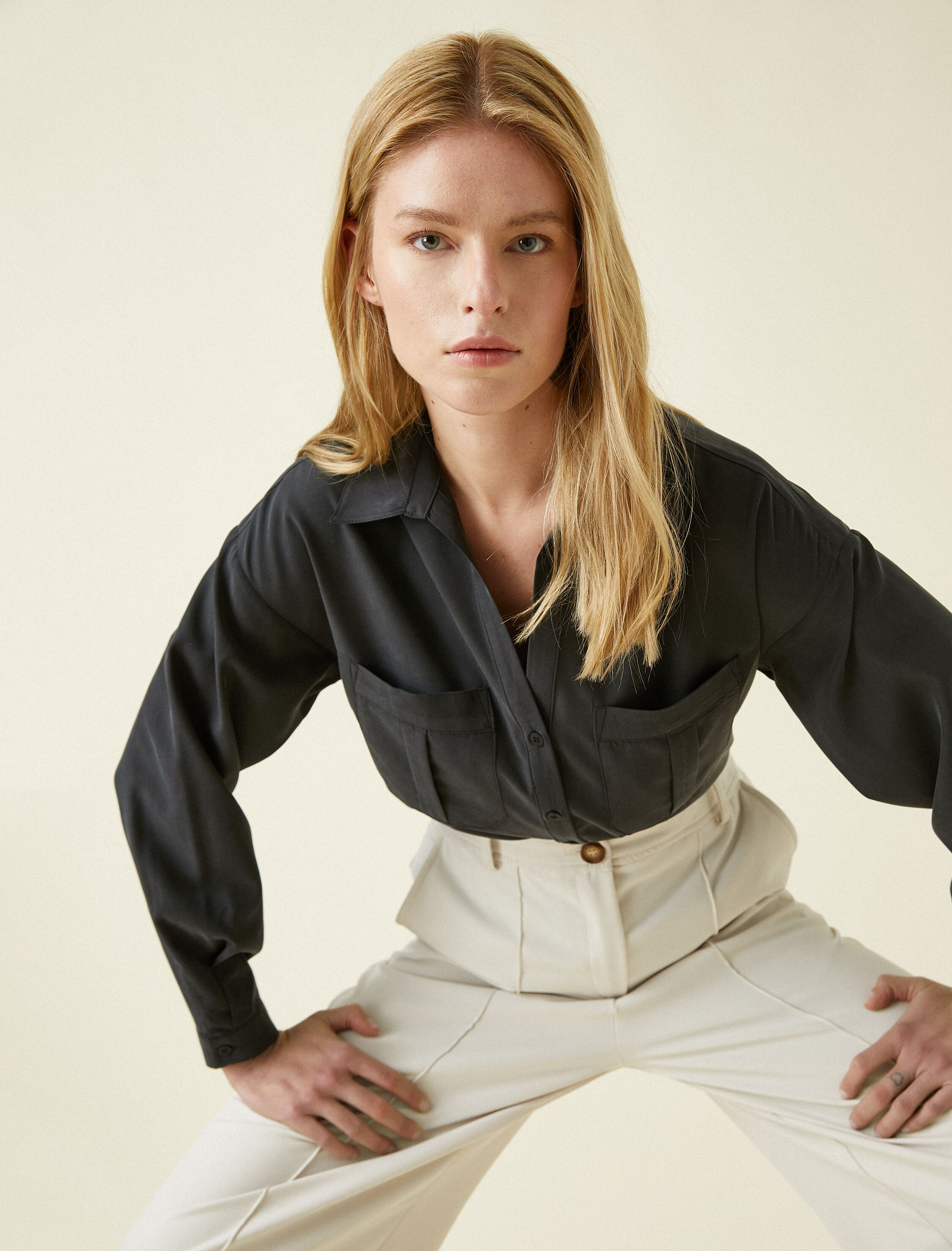   Cepli Gömlek Uzun Kollu