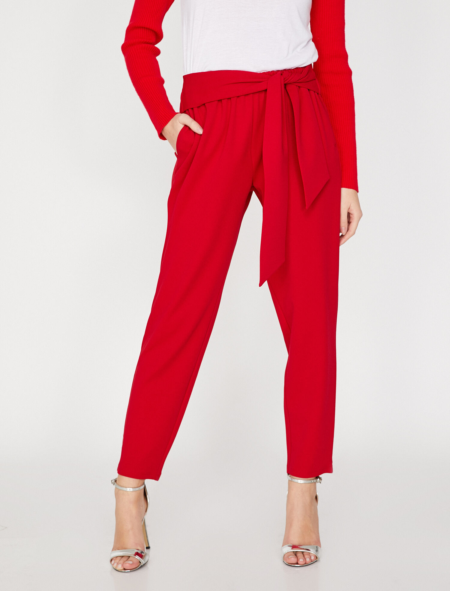   Beli Bağlamalı Pantolon