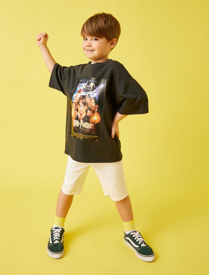 Erkek Çocuk Basic Şort Pamuklu Diz Boyu