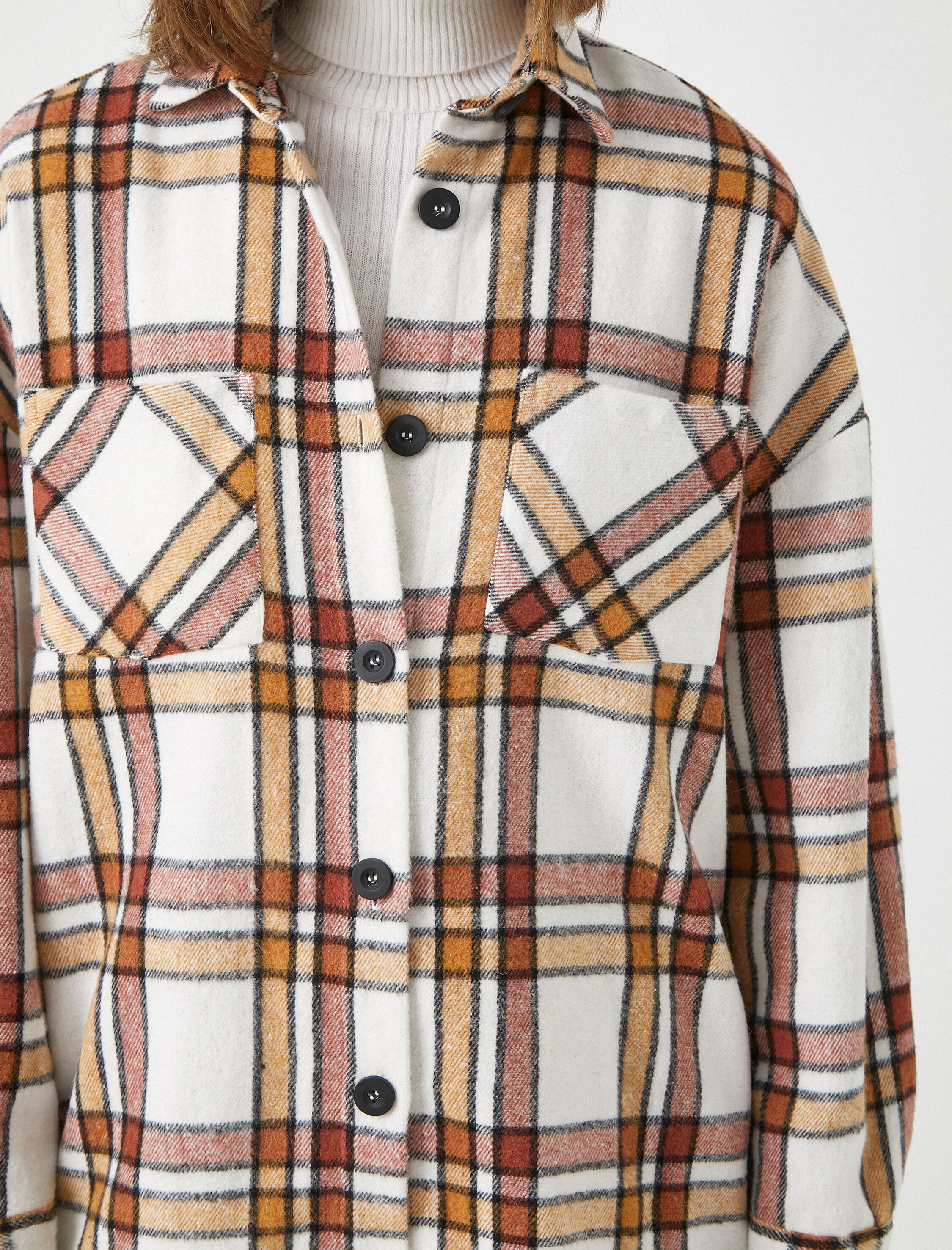   Pamuklu Oduncu Gömleği Oversize