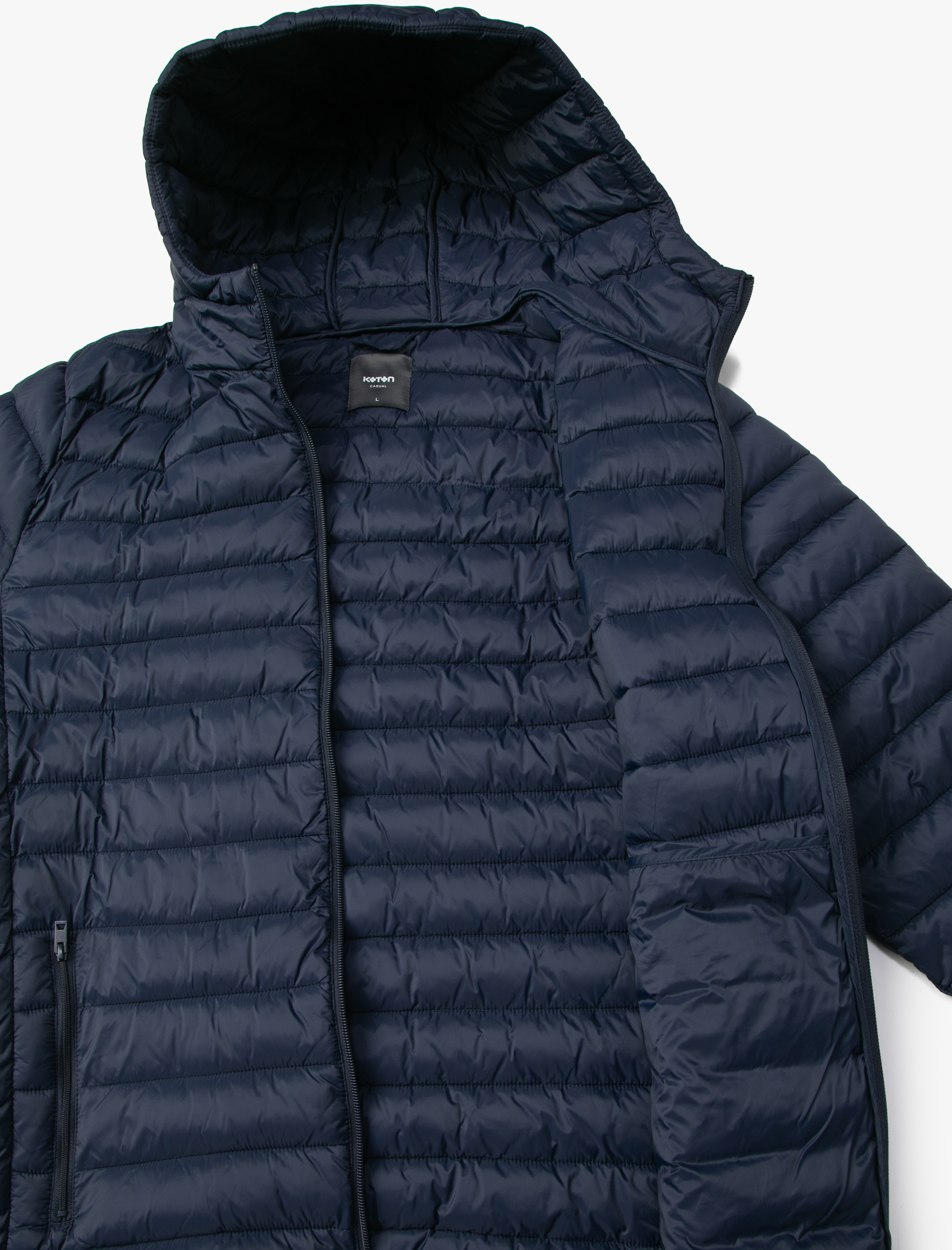   Şişme Mont Mevsimlik Kapşonlu Fermuarlı Cep Detaylı