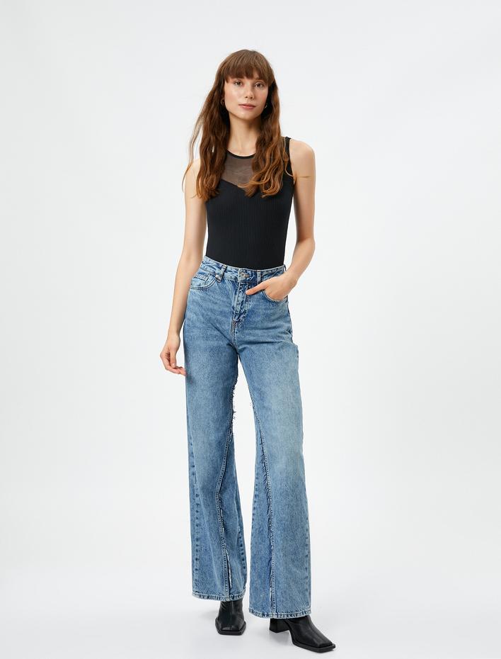  Fitilli Atlet Halter Yaka Üstü Tül Detaylı