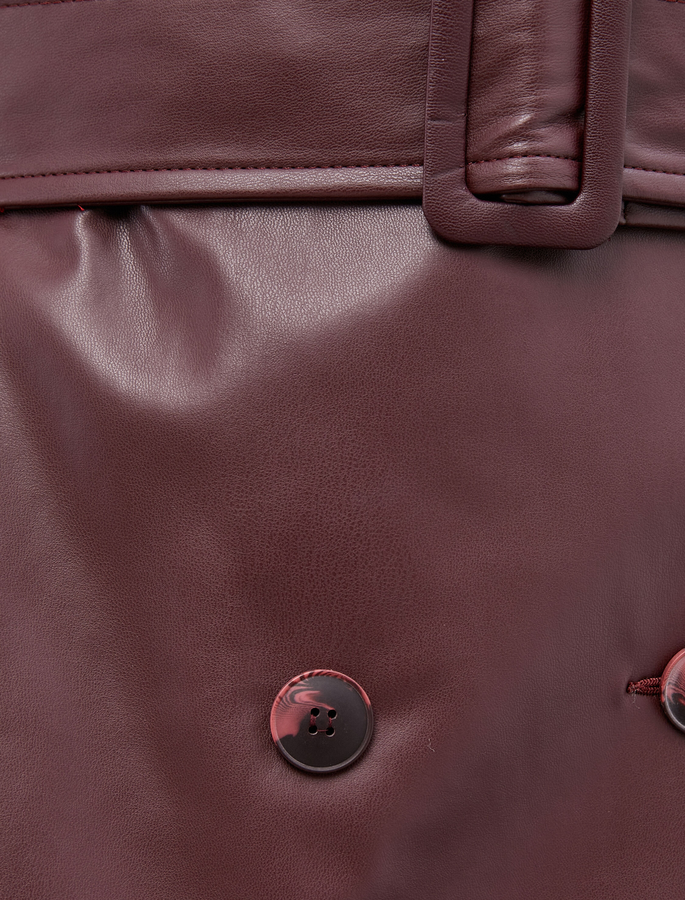   Melis Ağazat X Koton - Kruvaze Suni Deri Trençkot