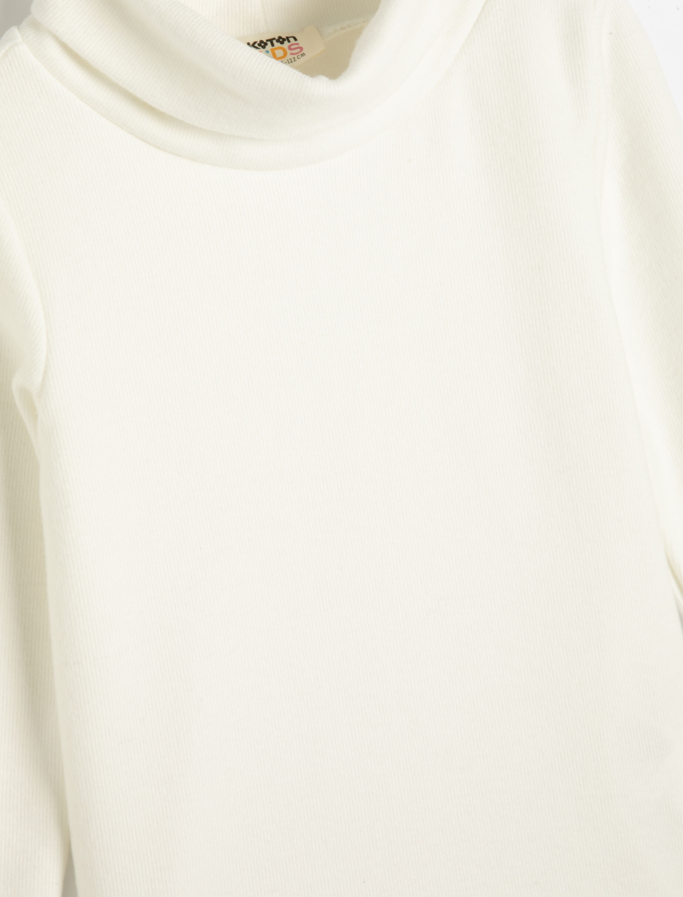  Kız Çocuk Basic Tişört Uzun Kollu Balıkçı Yaka