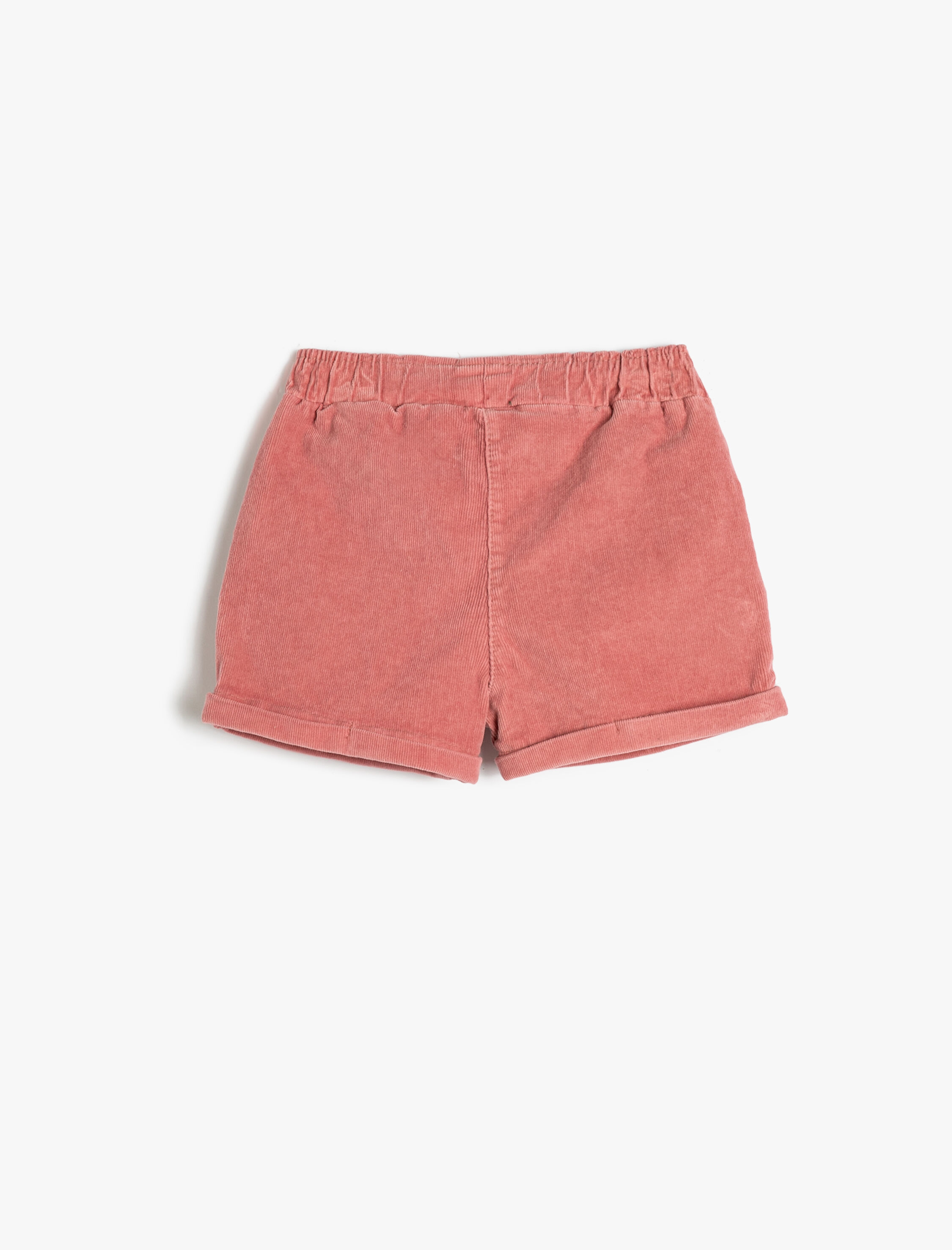  Kız Bebek Kadife Şort Fitilli Pamuklu Cepli