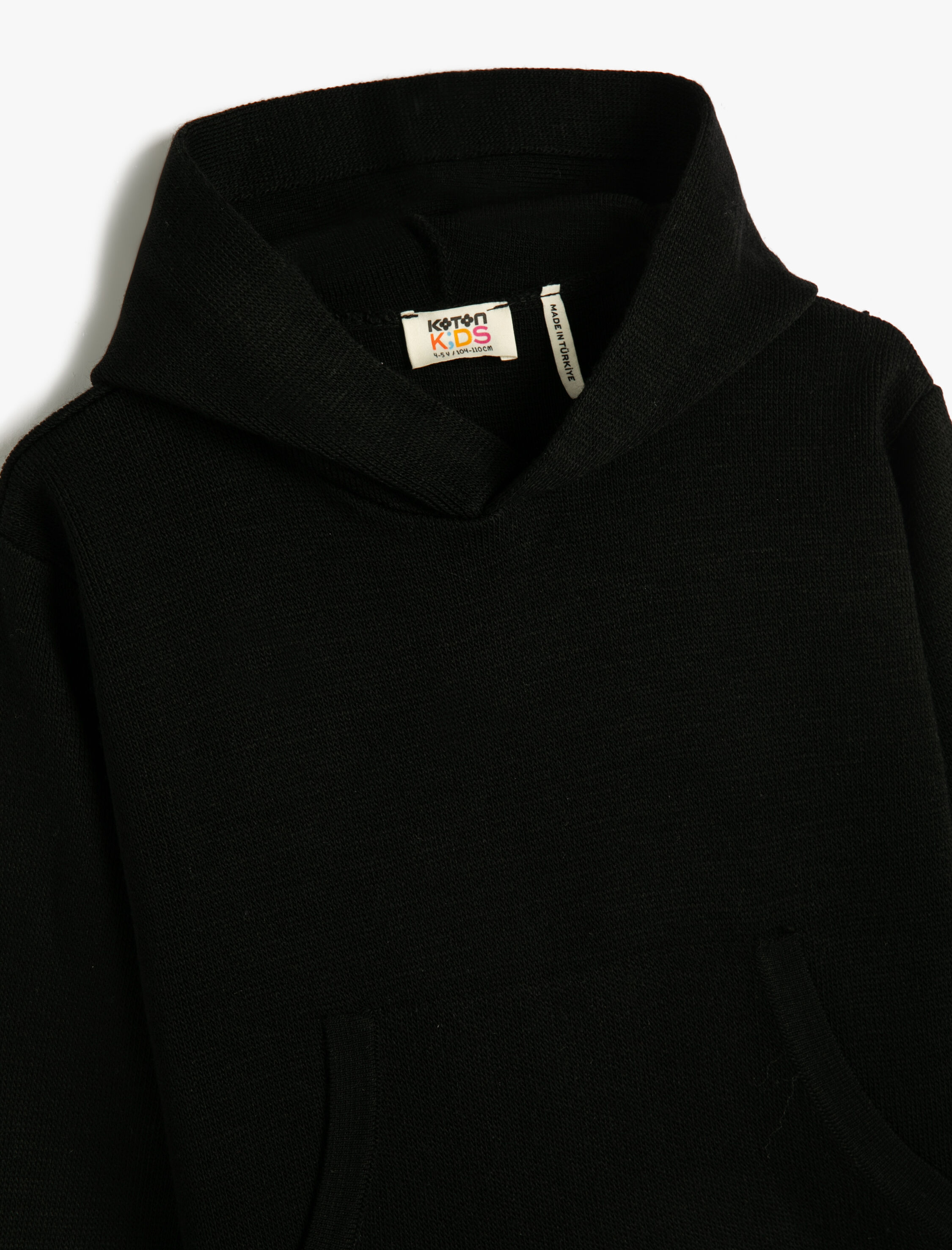  Erkek Çocuk Kapşonlu Kazak Uzun Kollu Kanguru Cepli