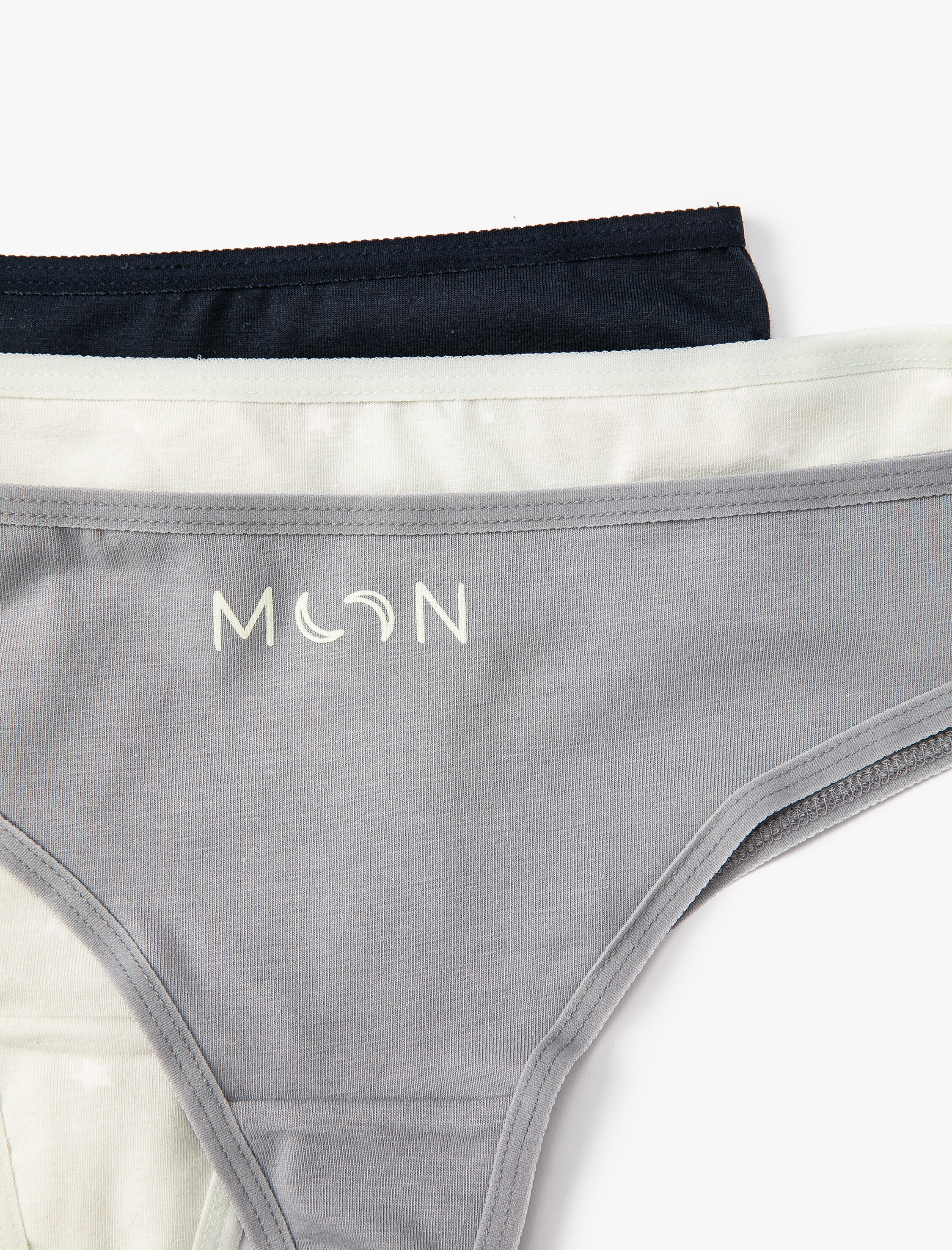   Brazilian Külot 3'lü Paket Slogan Baskılı Pamuklu