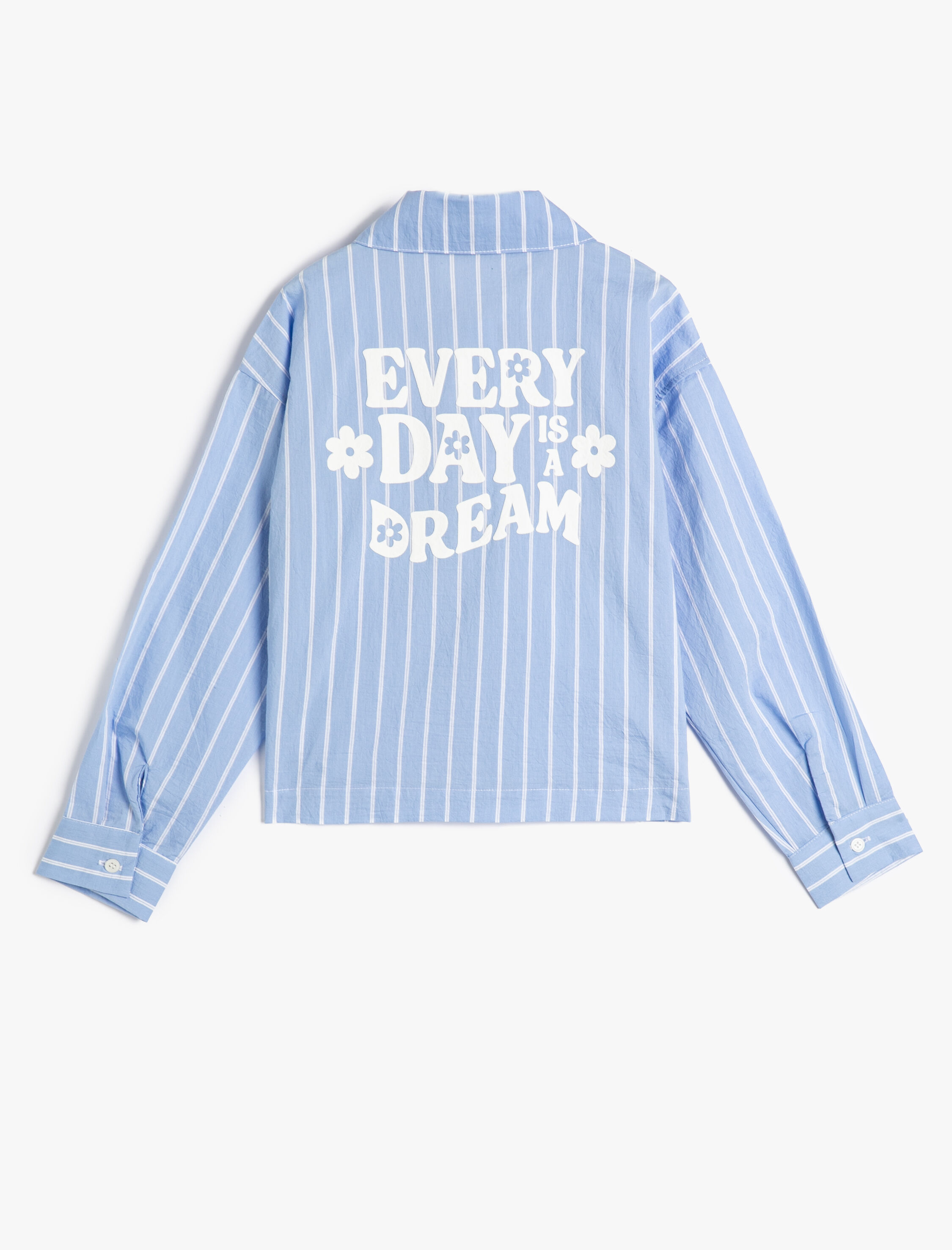  Kız Çocuk Gömlek Uzun Kollu Cep Detaylı Düğmeli