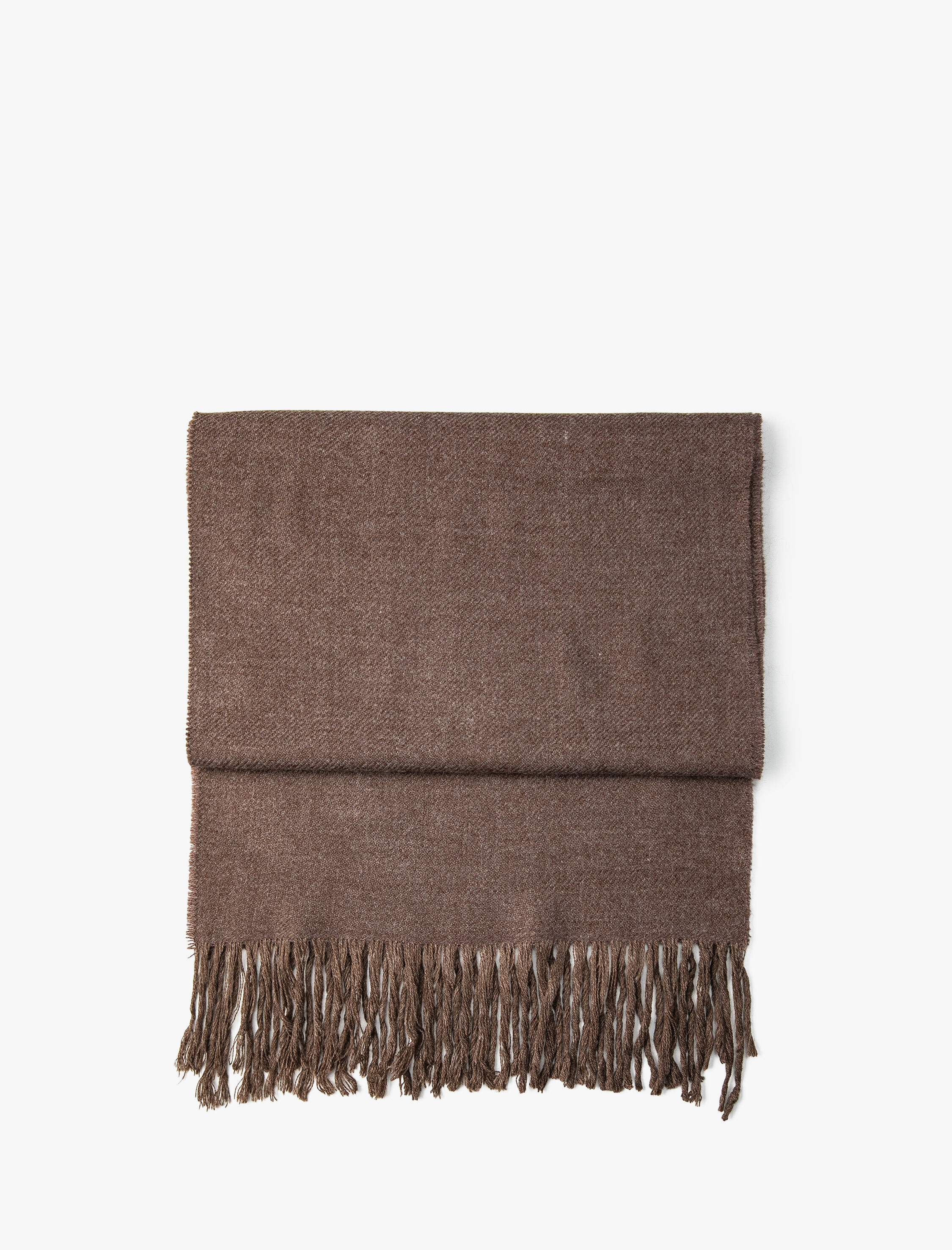  Erkek Basic Akrilik Atkı Püskül Detaylı