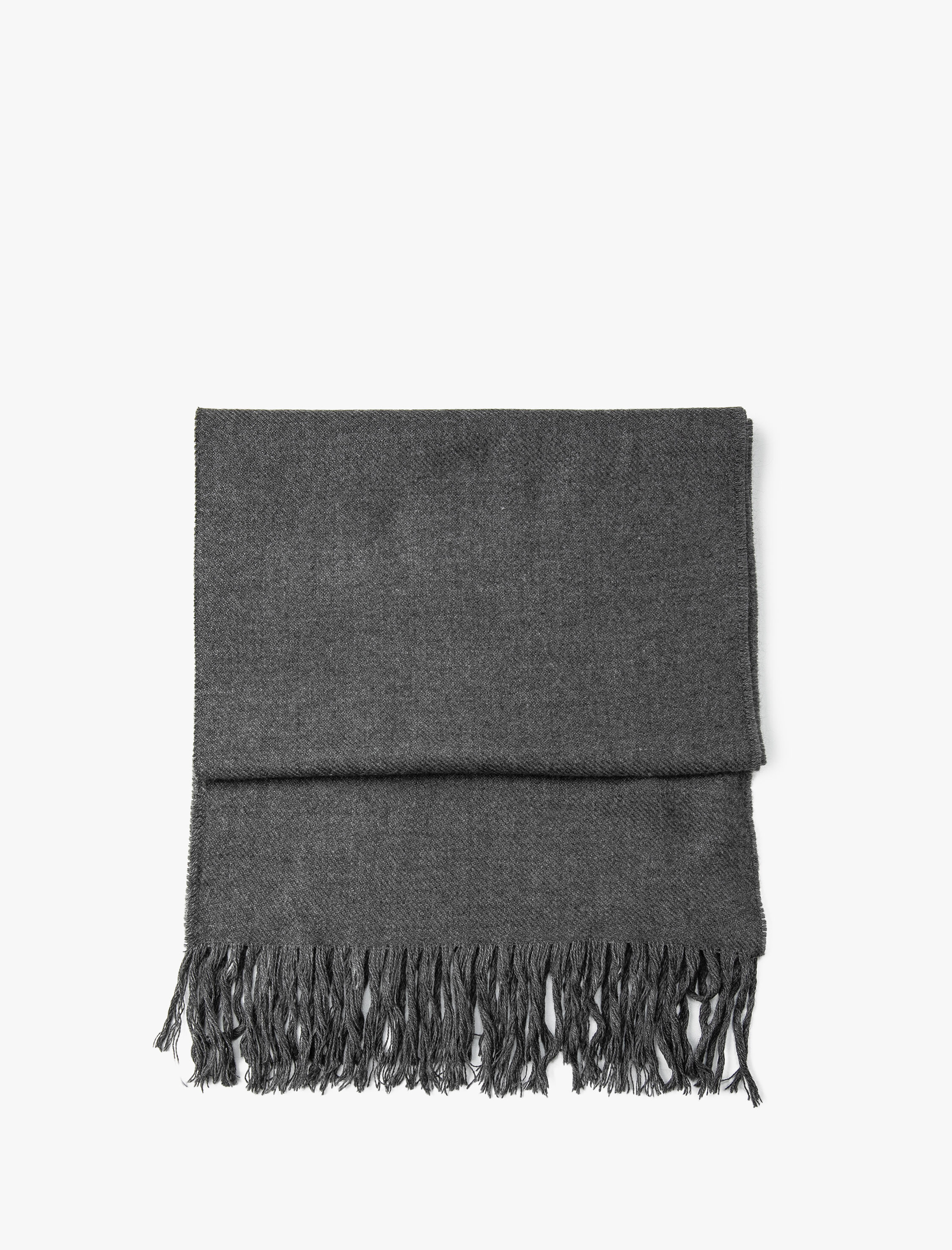  Erkek Basic Akrilik Atkı Püskül Detaylı