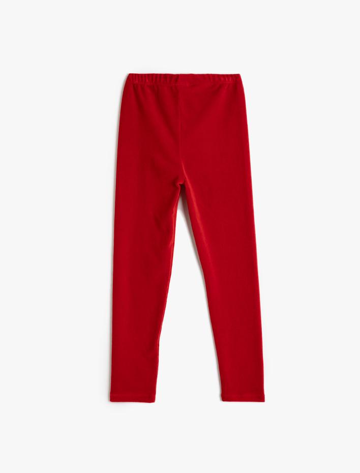 Kız Çocuk Basic Tayt Beli Lastikli