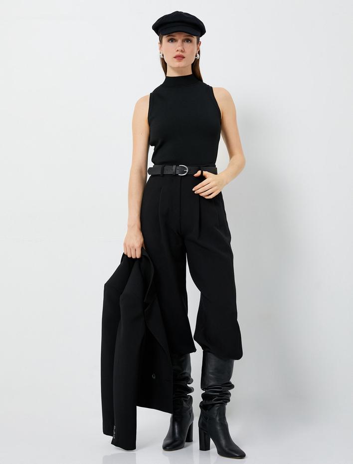  Triko Atlet Yarım Balıkçı Yaka