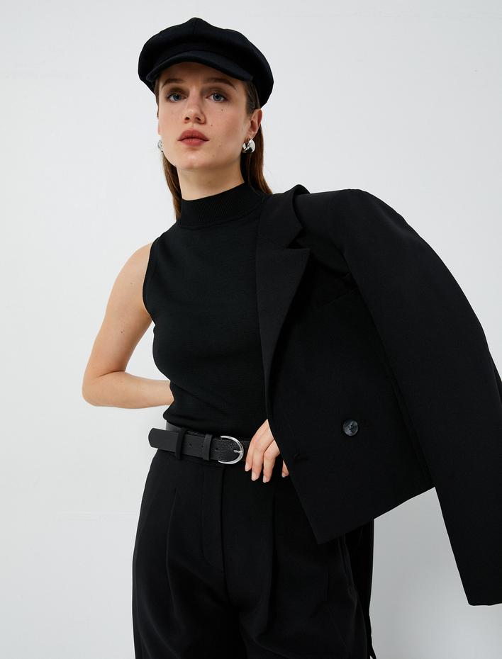  Triko Atlet Yarım Balıkçı Yaka