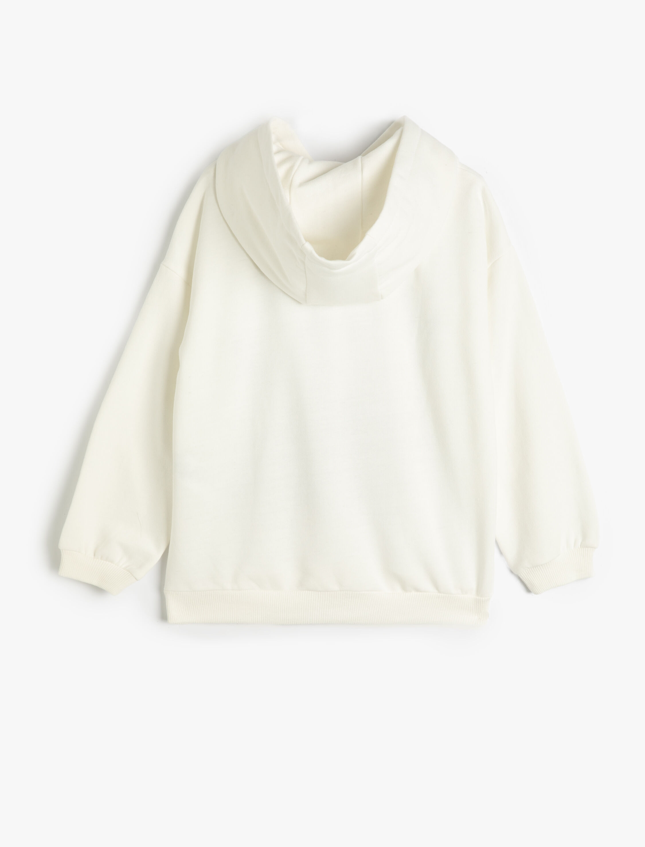  Kız Çocuk Kapşonlu Sweatshirt Anime Baskılı Uzun Kollu Şardonlu