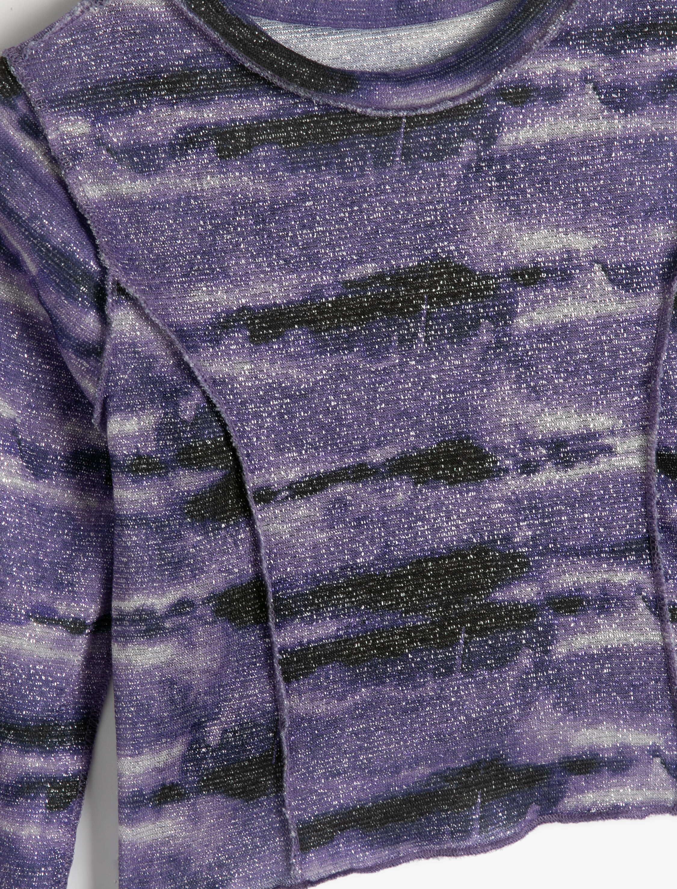  Kız Çocuk Tişört Uzun Kollu Bisiklet Yaka Dikiş Detaylı