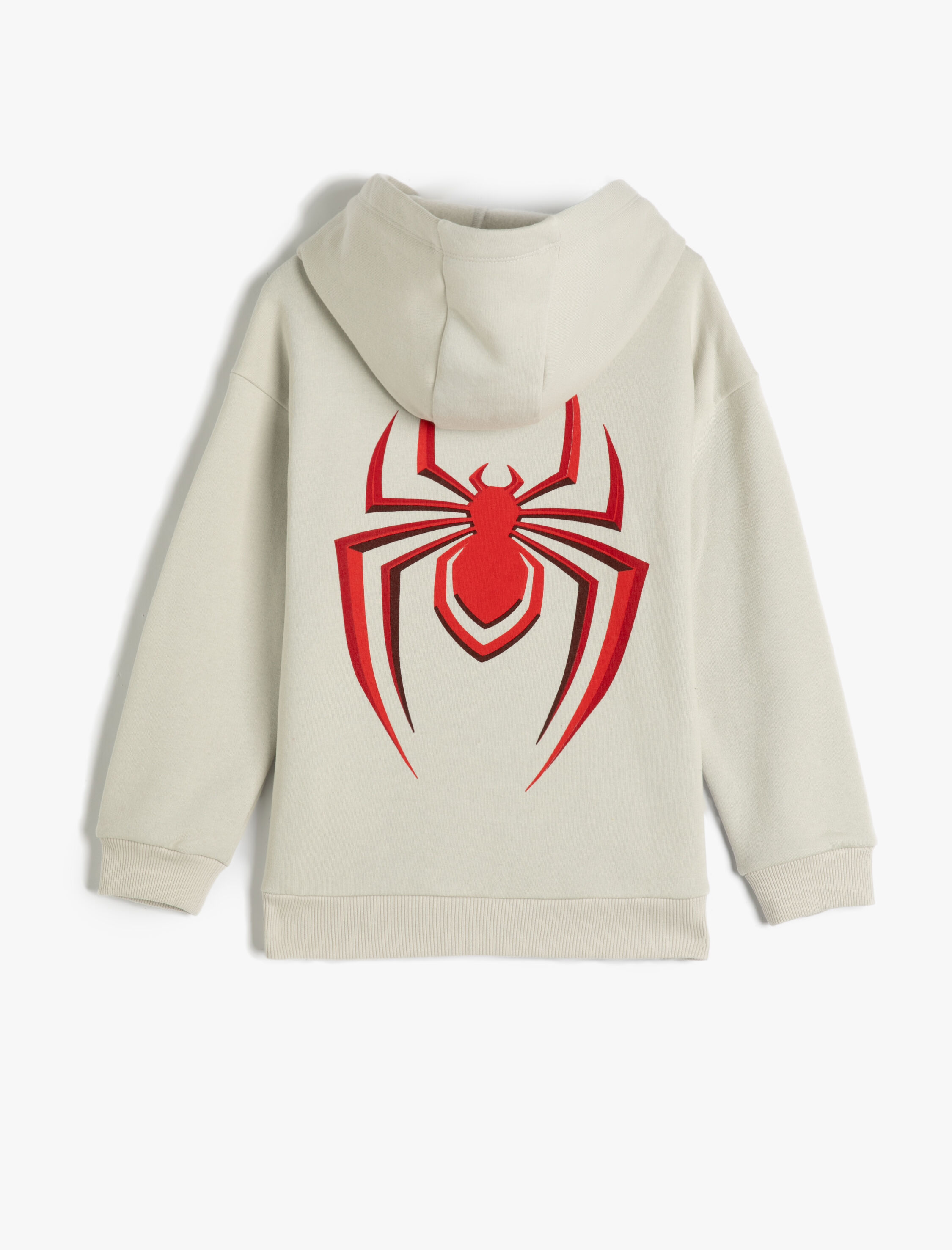 Erkek Çocuk Spiderman Kapşonlu Sweatshirt Lisanslı Uzun Kollu Şardonlu