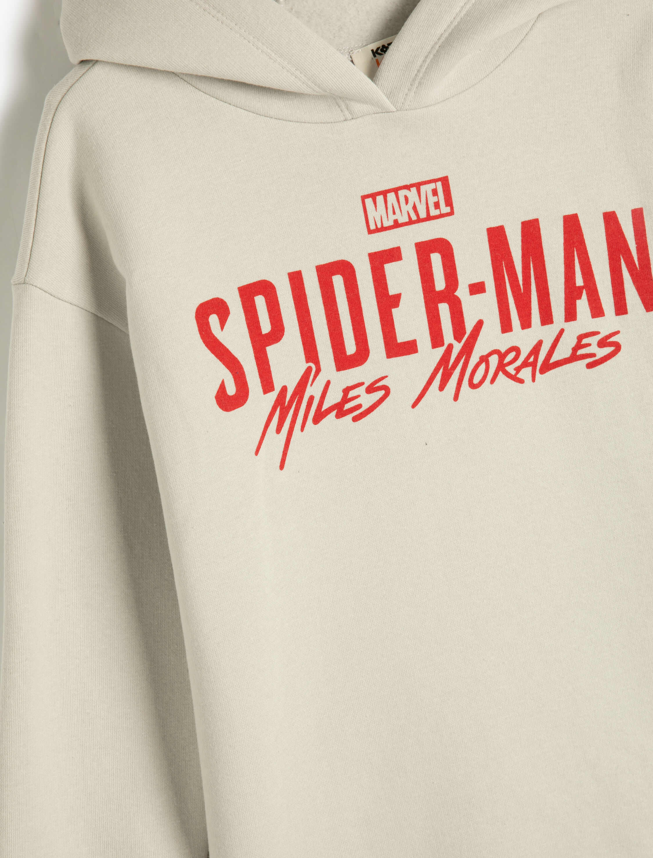 Erkek Çocuk Spiderman Kapşonlu Sweatshirt Lisanslı Uzun Kollu Şardonlu