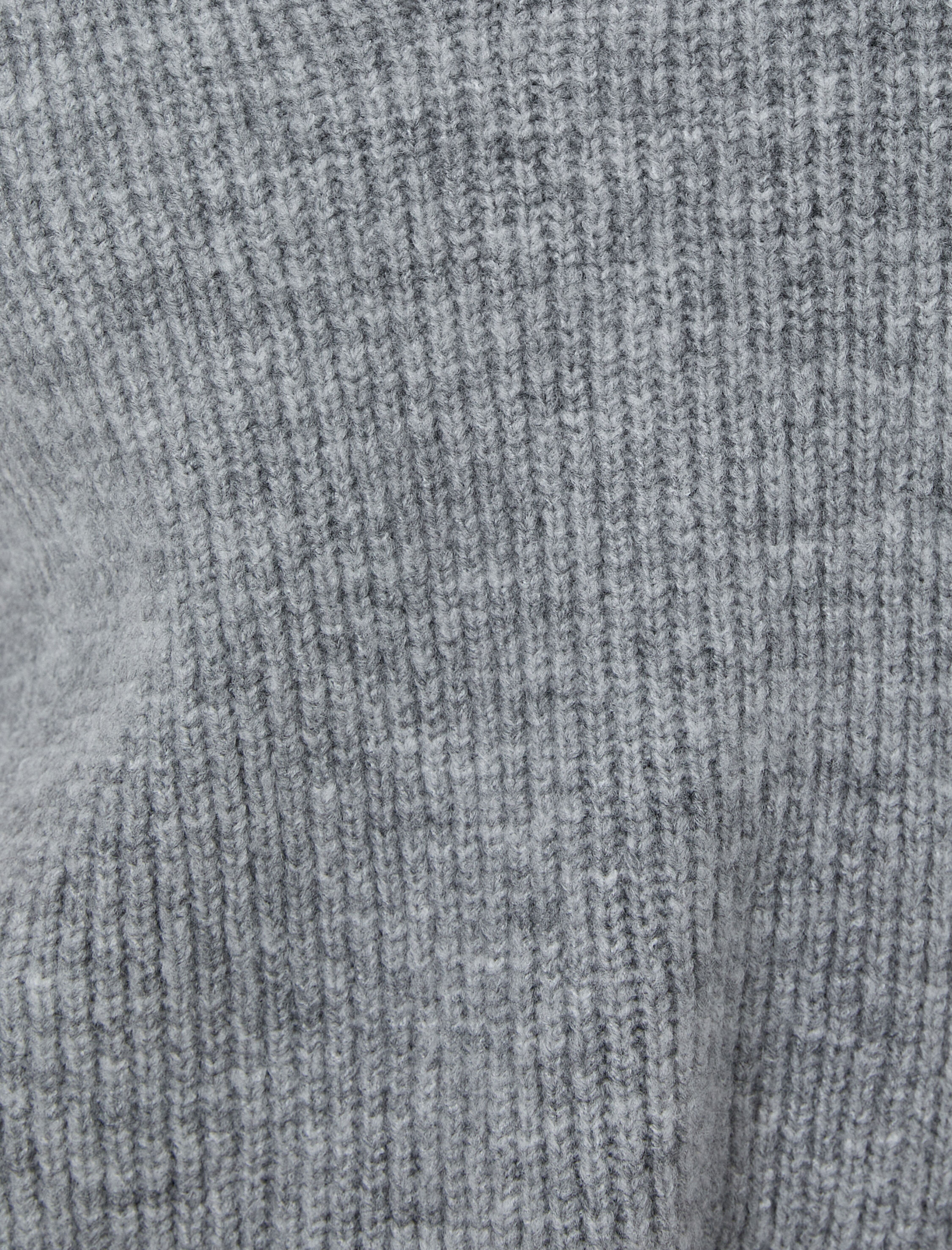   Örgü Süveter Polo Yaka Yanları Yırtmaç Detaylı