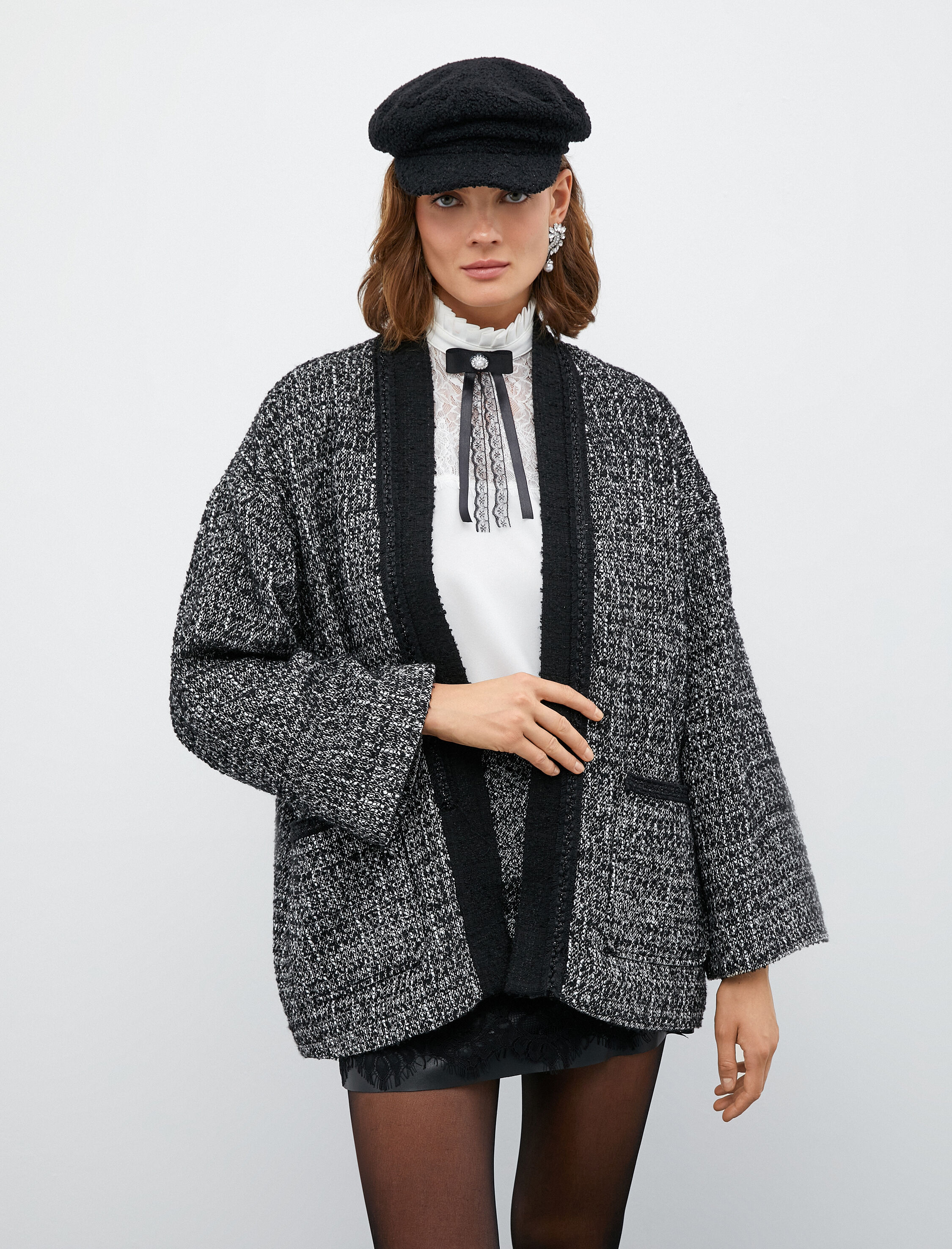   Melis Ağazat X Koton - Tüvit Cep Detaylı Kimono