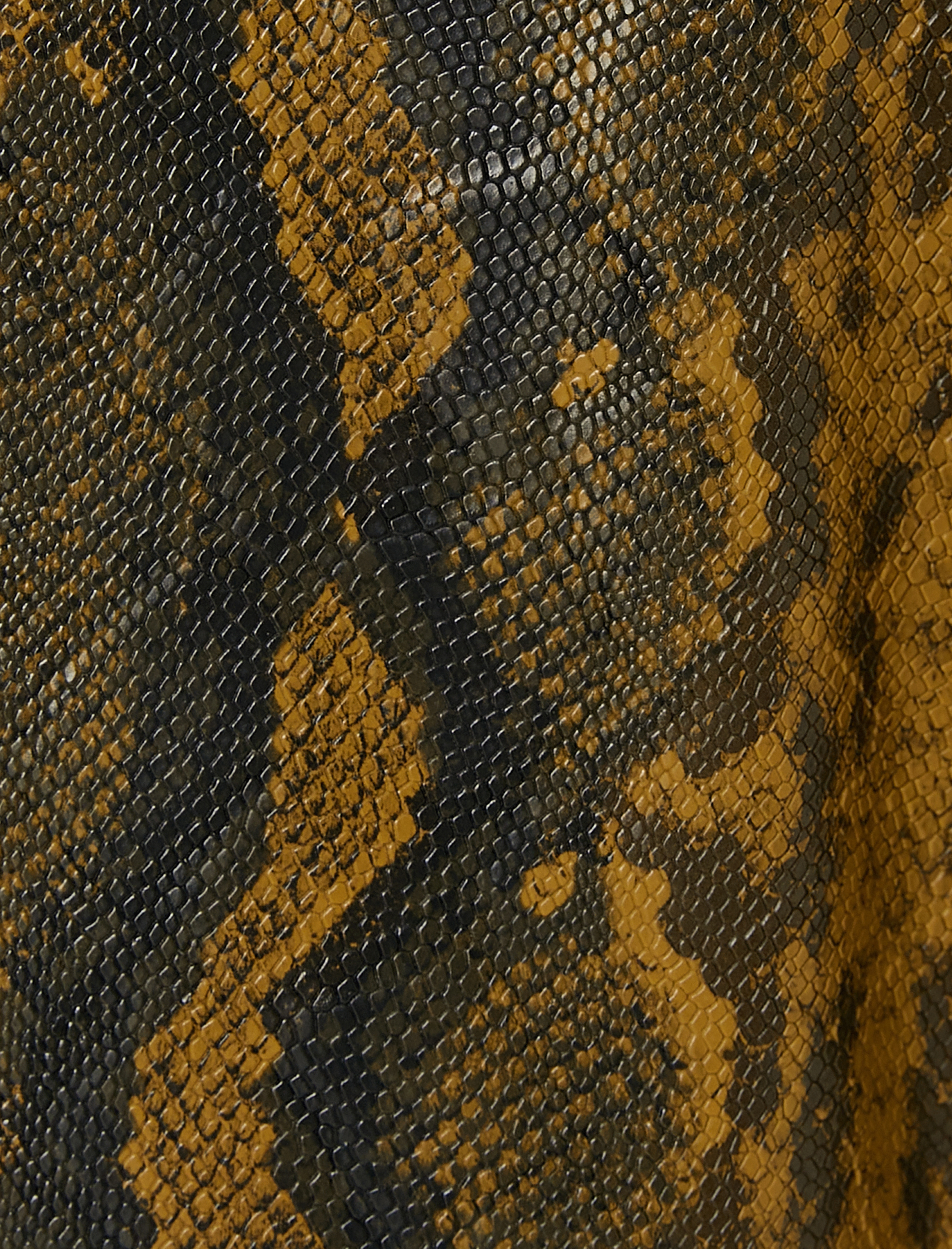   Crop Krokodil Ceket Uzun Kollu Düğmeli Kapaklı Cep Detaylı