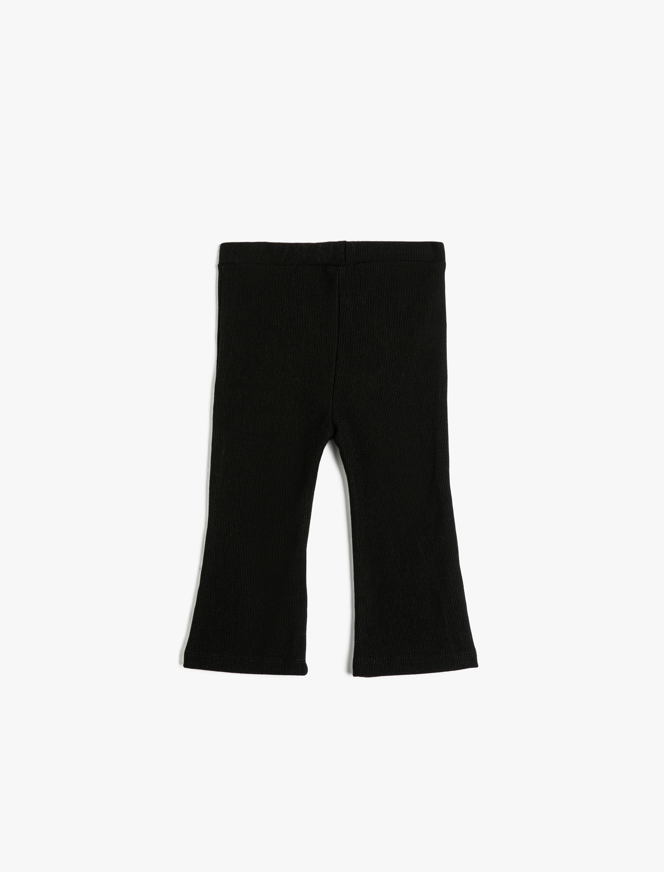  Kız Bebek İspanyol Paça Basic Tayt Ribanalı Cep Detaylı