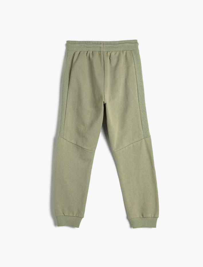 Erkek Çocuk Jogger Eşofman Altı Cepli Beli Bağlamalı Şardonlu Pamuklu