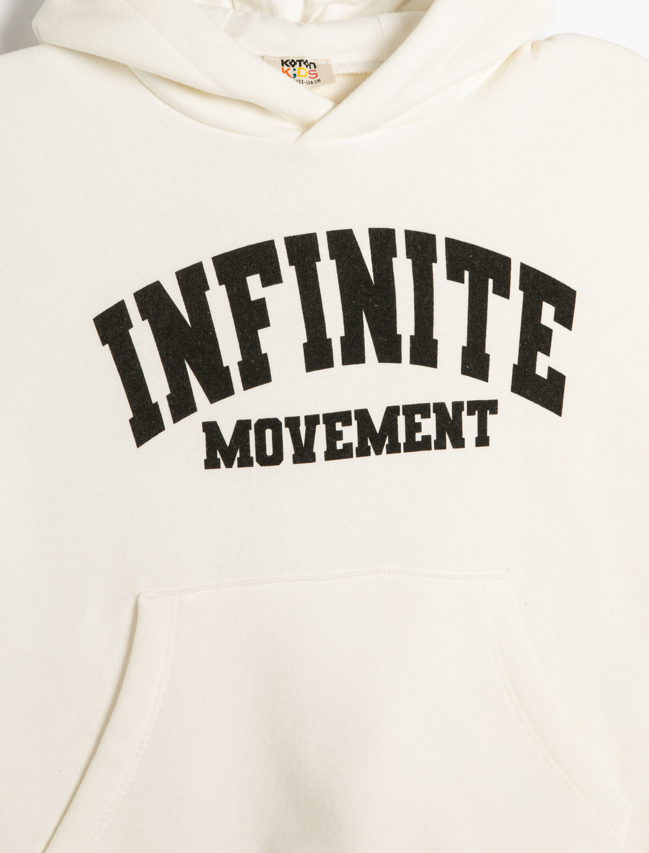  Erkek Çocuk Kapşonlu Sweatshirt Kolsuz Yazı Baskılı Kanguru Cepli