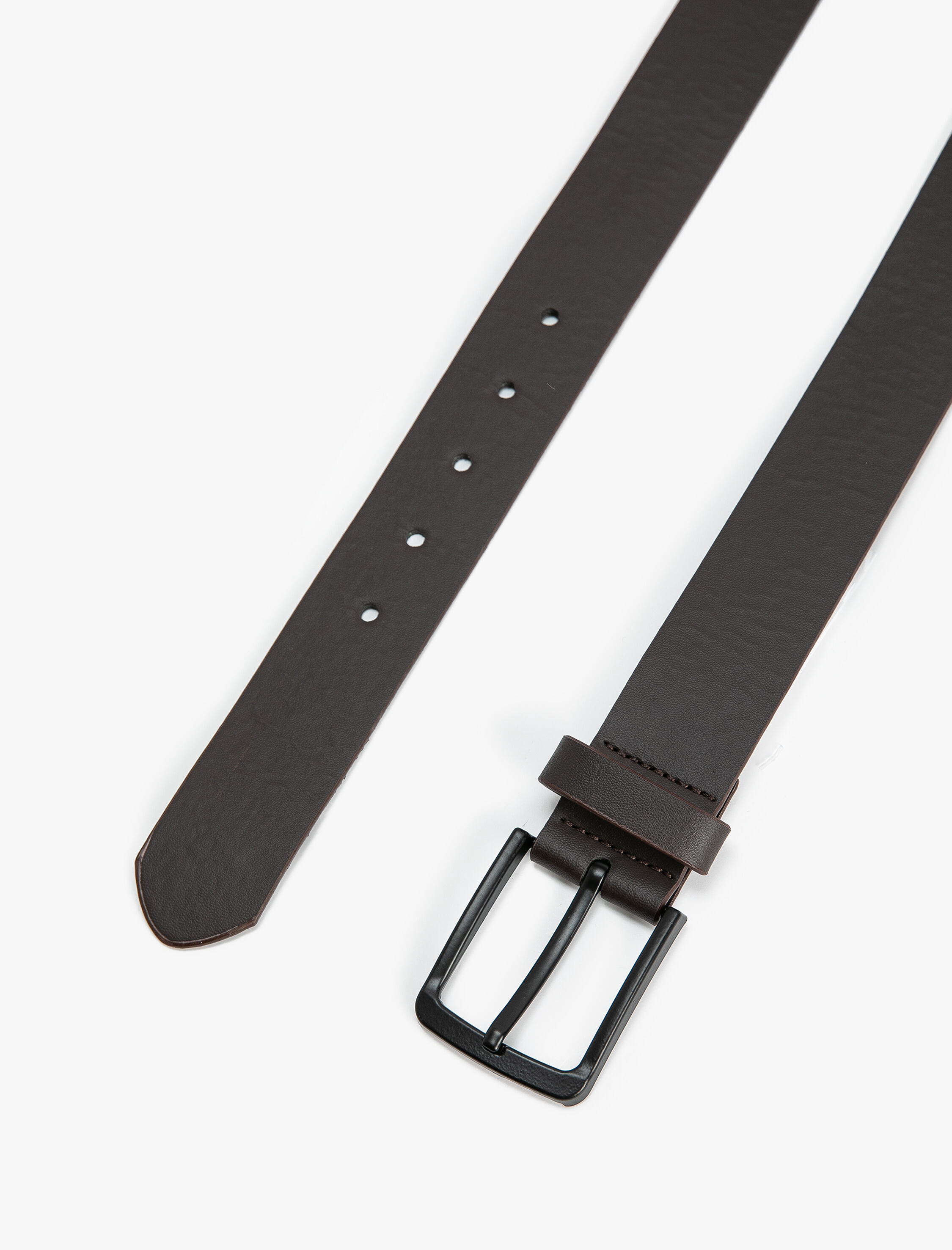  Erkek Kemer Deri Görünümlü Metal Tokalı