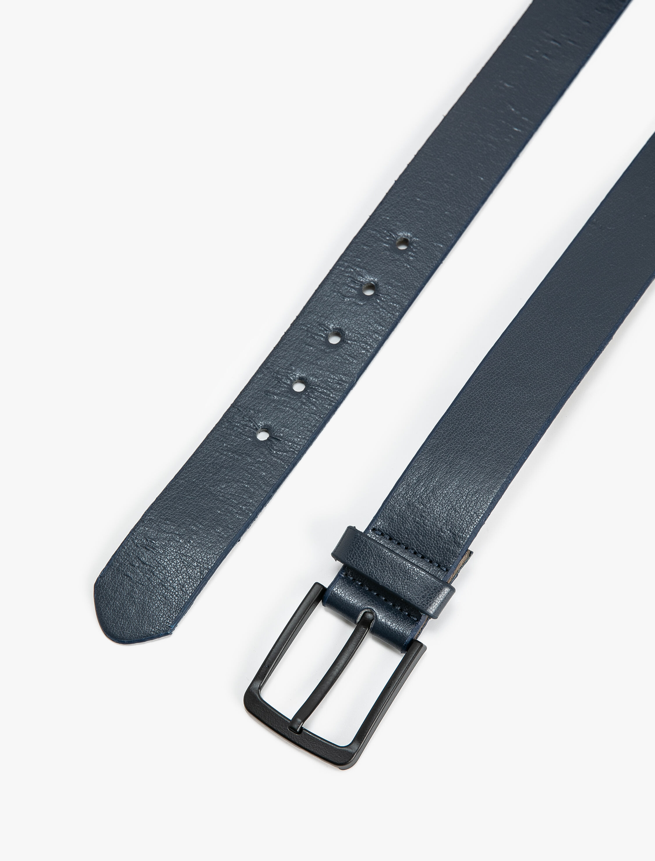  Erkek Kemer Deri Görünümlü Metal Tokalı