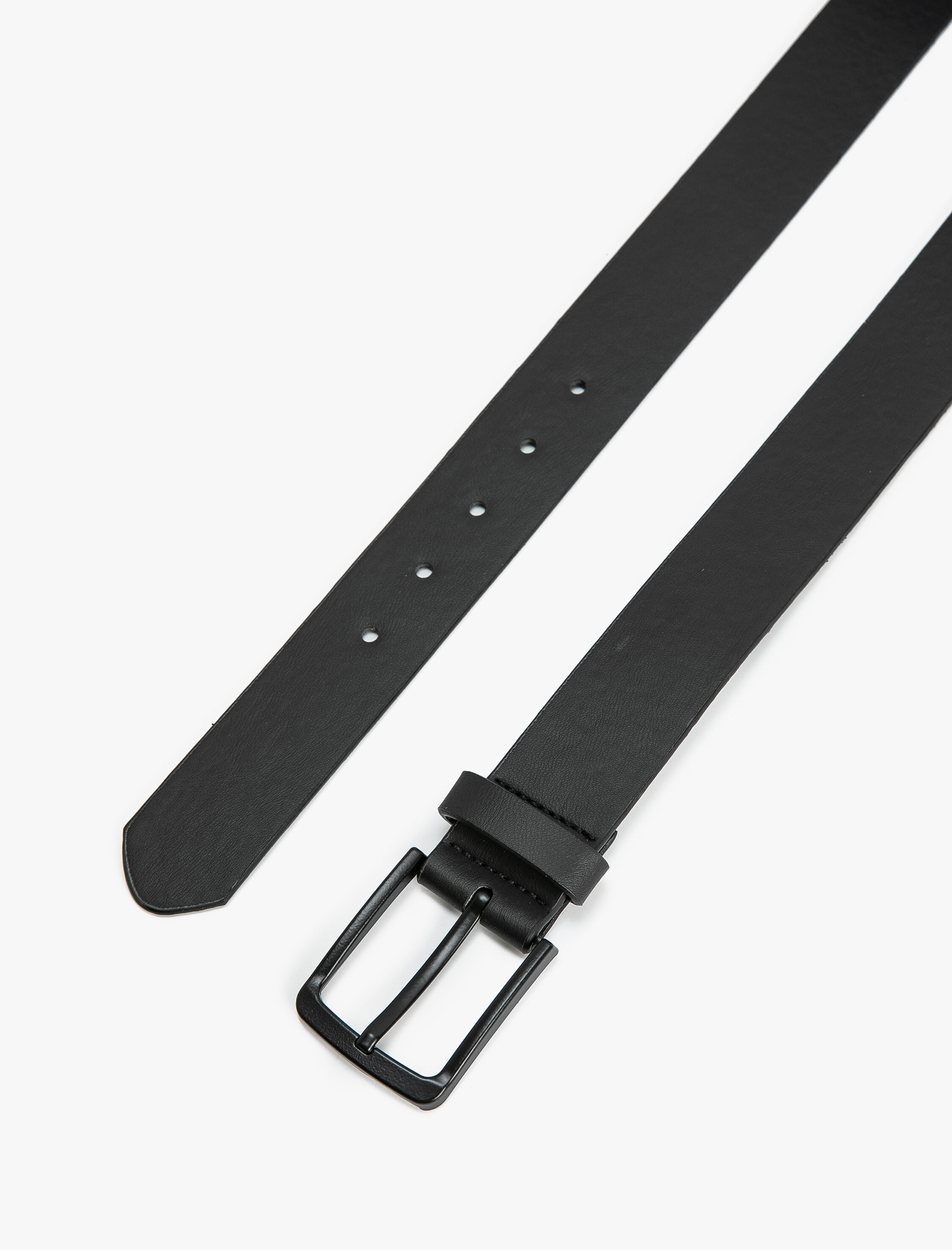  Erkek Kemer Deri Görünümlü Metal Tokalı