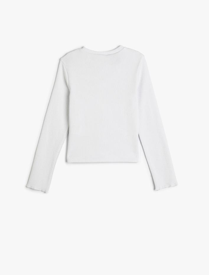 Kız Çocuk Harry Potter Sweatshirt Lisanslı Uzun Kollu Bisiklet Yaka Ribanalı