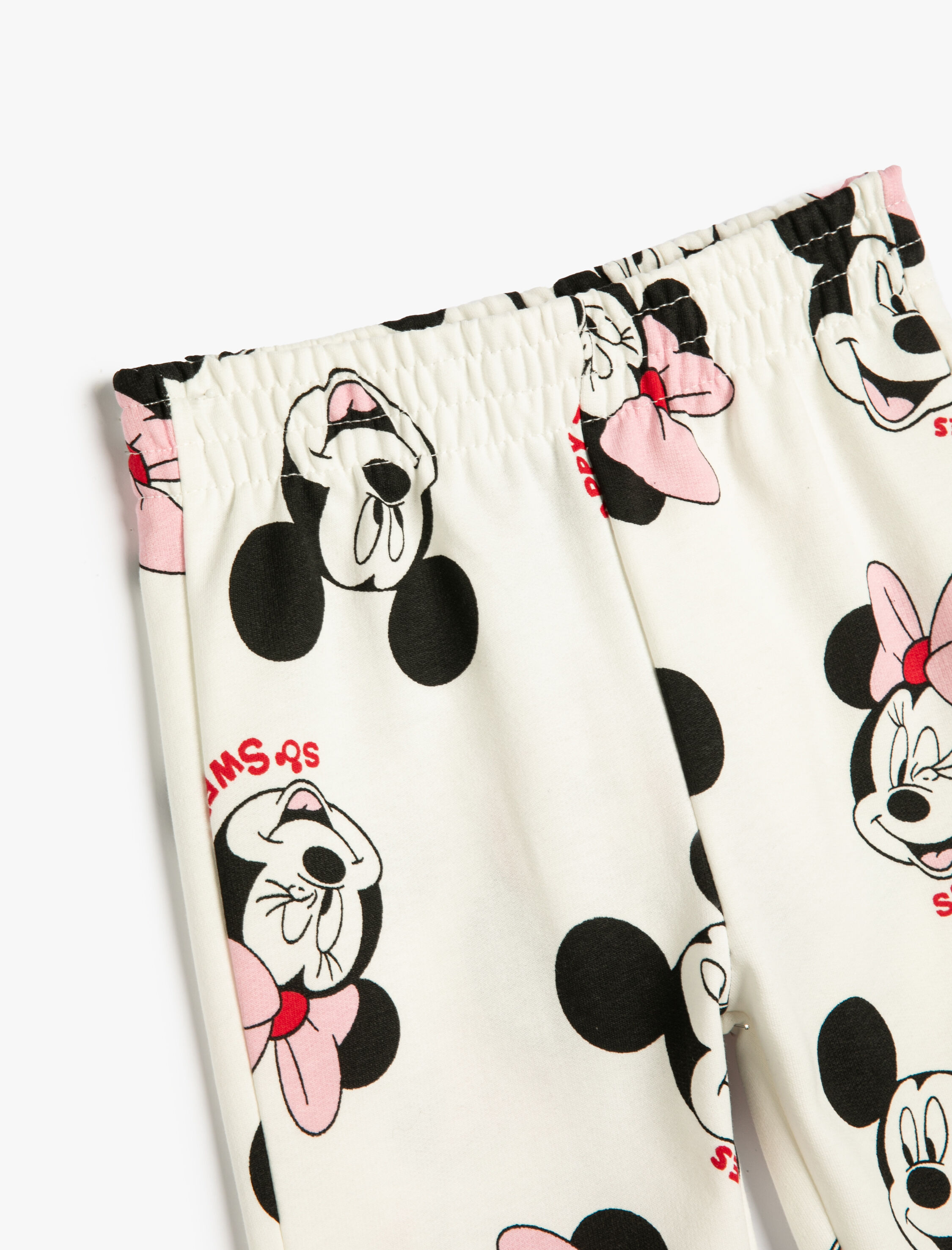  Kız Bebek Minnie Mouse Eşofman Altı Lisanslı Şardonlu Pamuklu