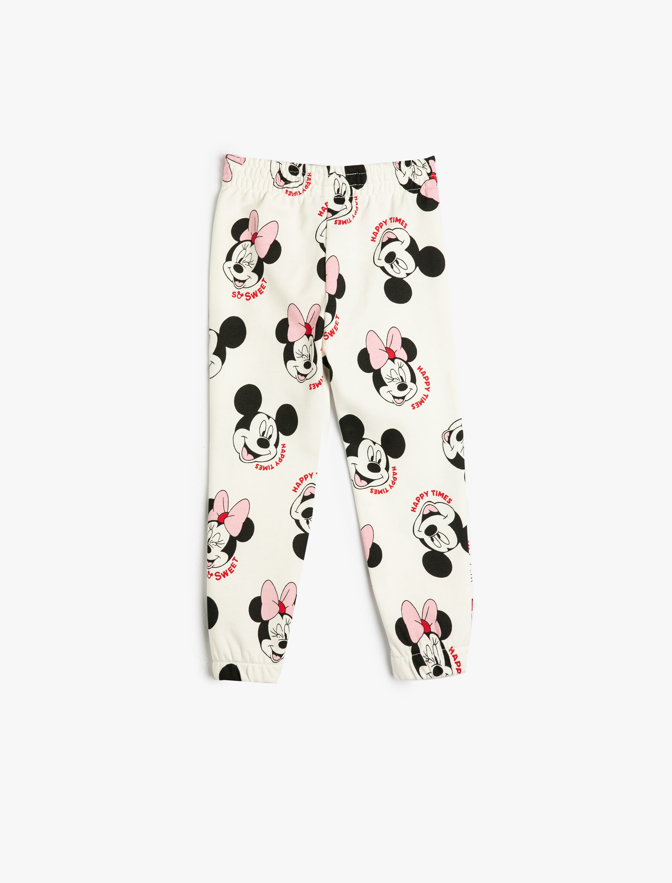  Kız Bebek Minnie Mouse Eşofman Altı Lisanslı Şardonlu Pamuklu