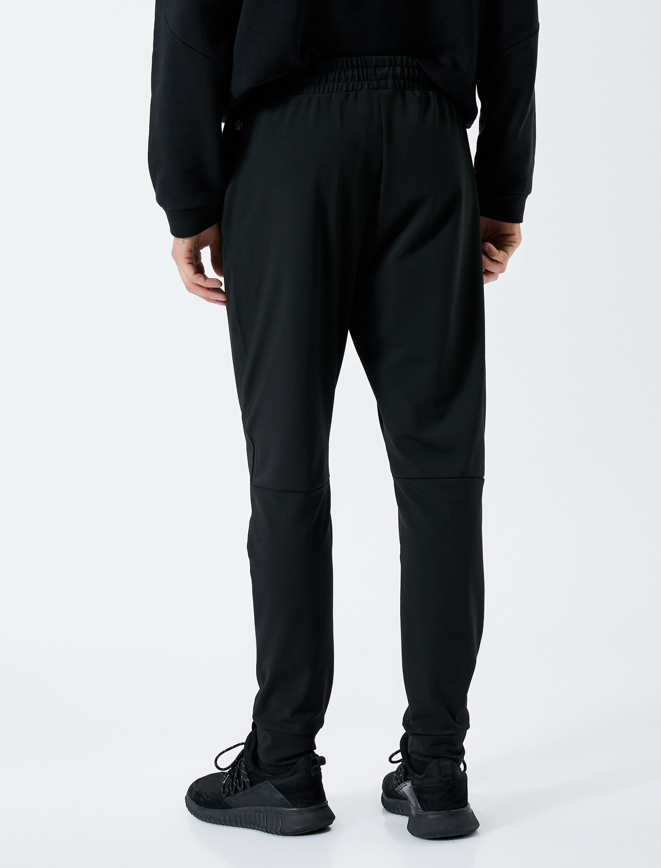   Jogger Eşofman Altı Beli Bağcıklı Dikiş Detaylı Cepli