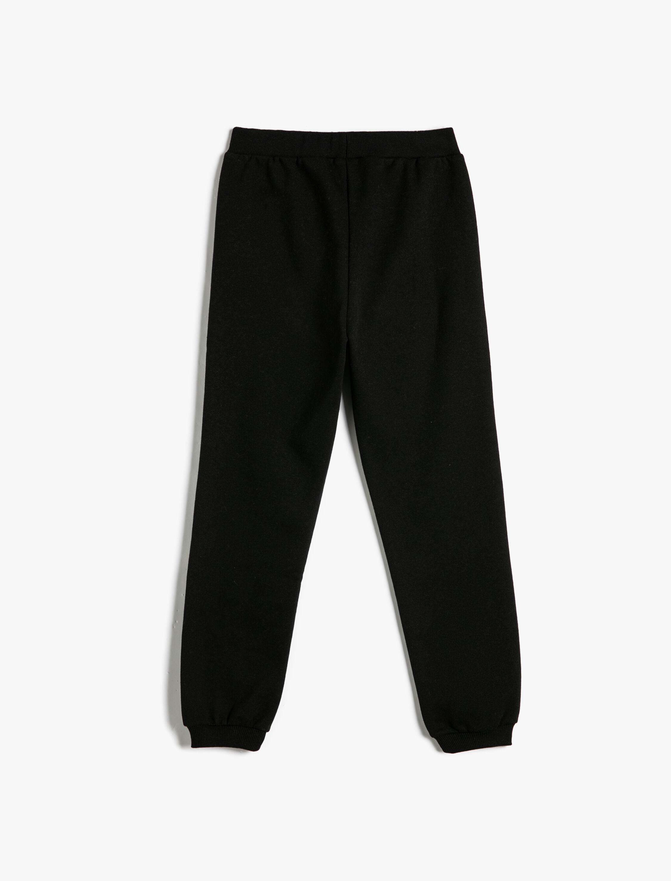  Kız Çocuk Jogger Eşofman Altı Beli Bağlamalı Sim Baskı Detaylı