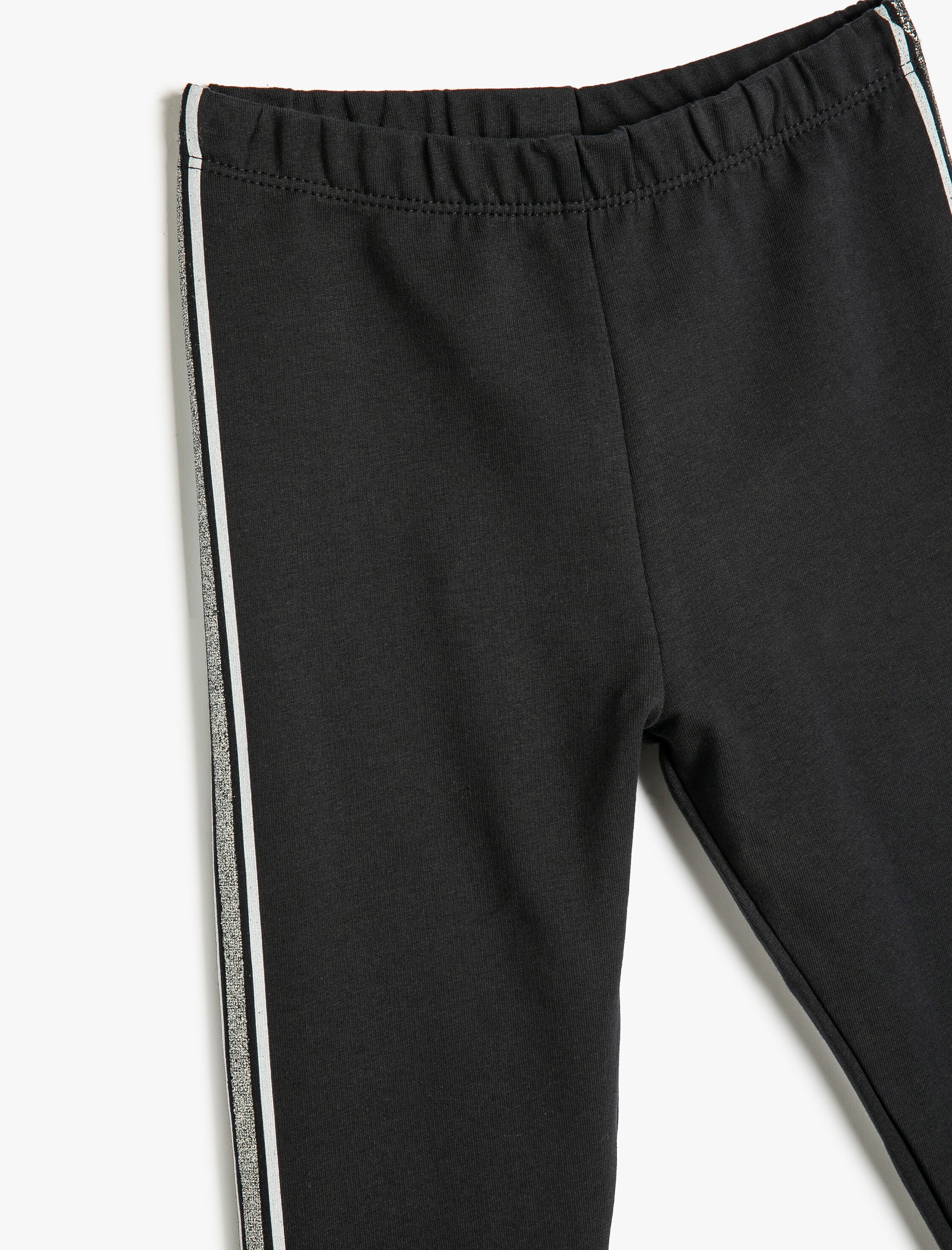  Kız Çocuk Basic Tayt Cep Detaylı Fitilli Beli Lastikli