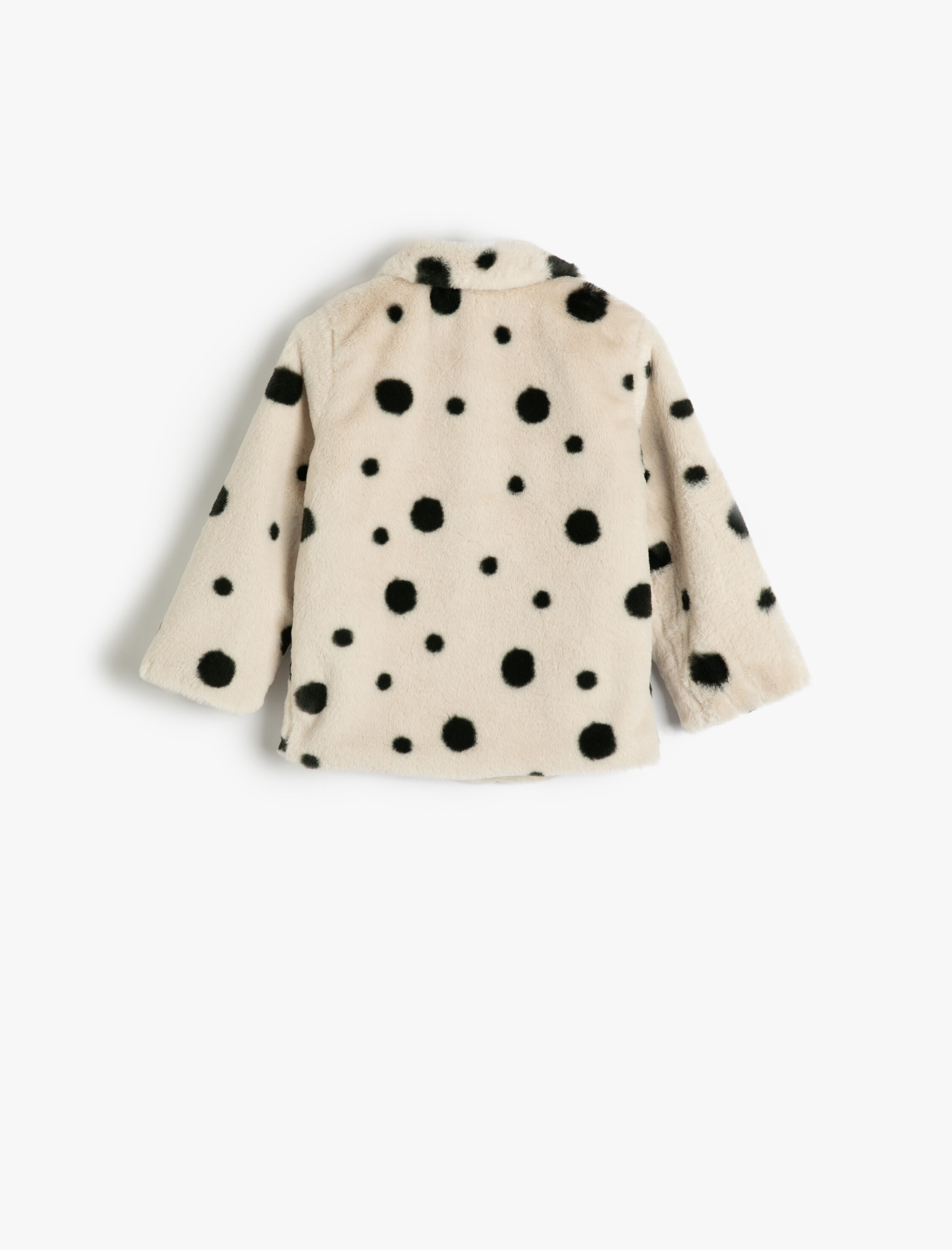  Kız Bebek Peluş Ceket Uzun Kollu Düğme Kapamalı