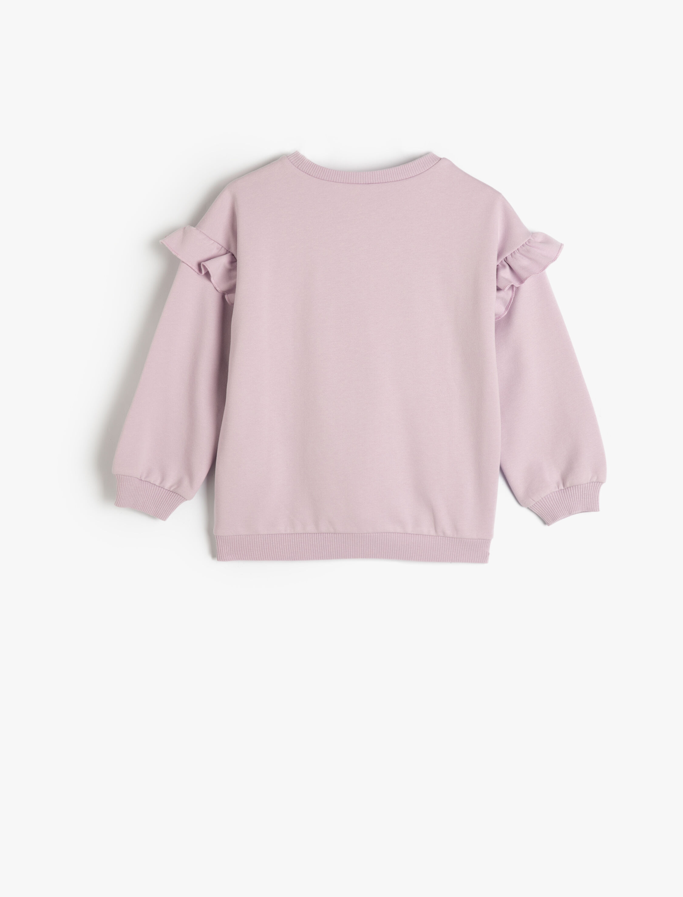  Kız Bebek Disney Sweat Lisanslı Uzun Kollu Bisiklet Yaka Baskı Detaylı Şardonlu