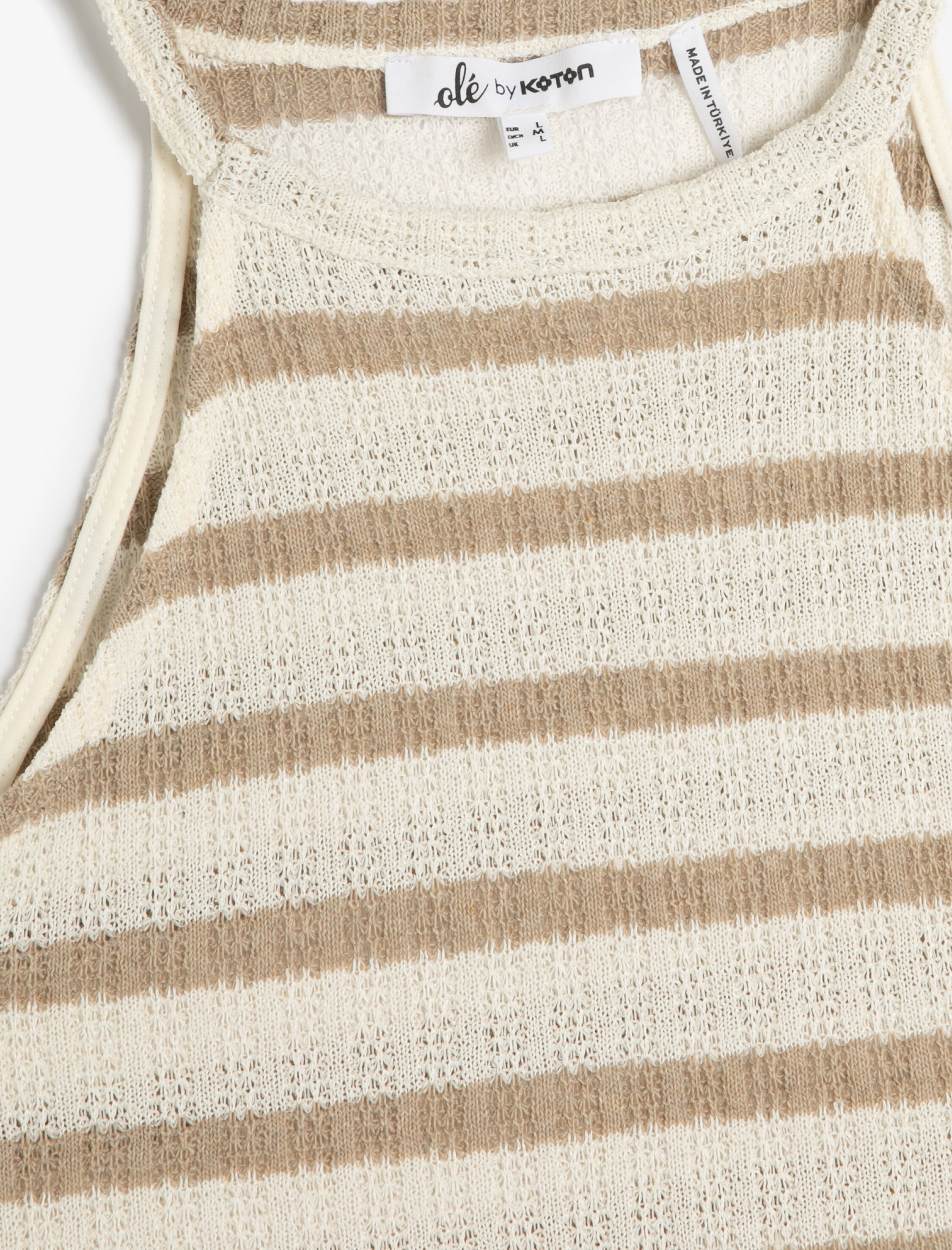   Crop Halter Yaka Üst Kroşe Slim Fit