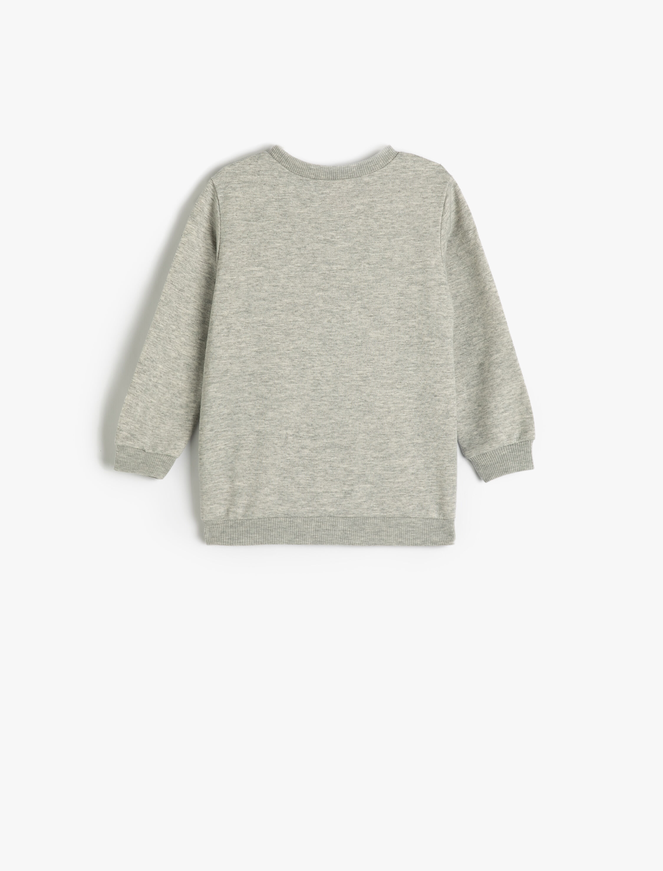  Erkek Bebek Sweatshirt Aslan Baskılı Uzun Kollu Bisiklet Yaka