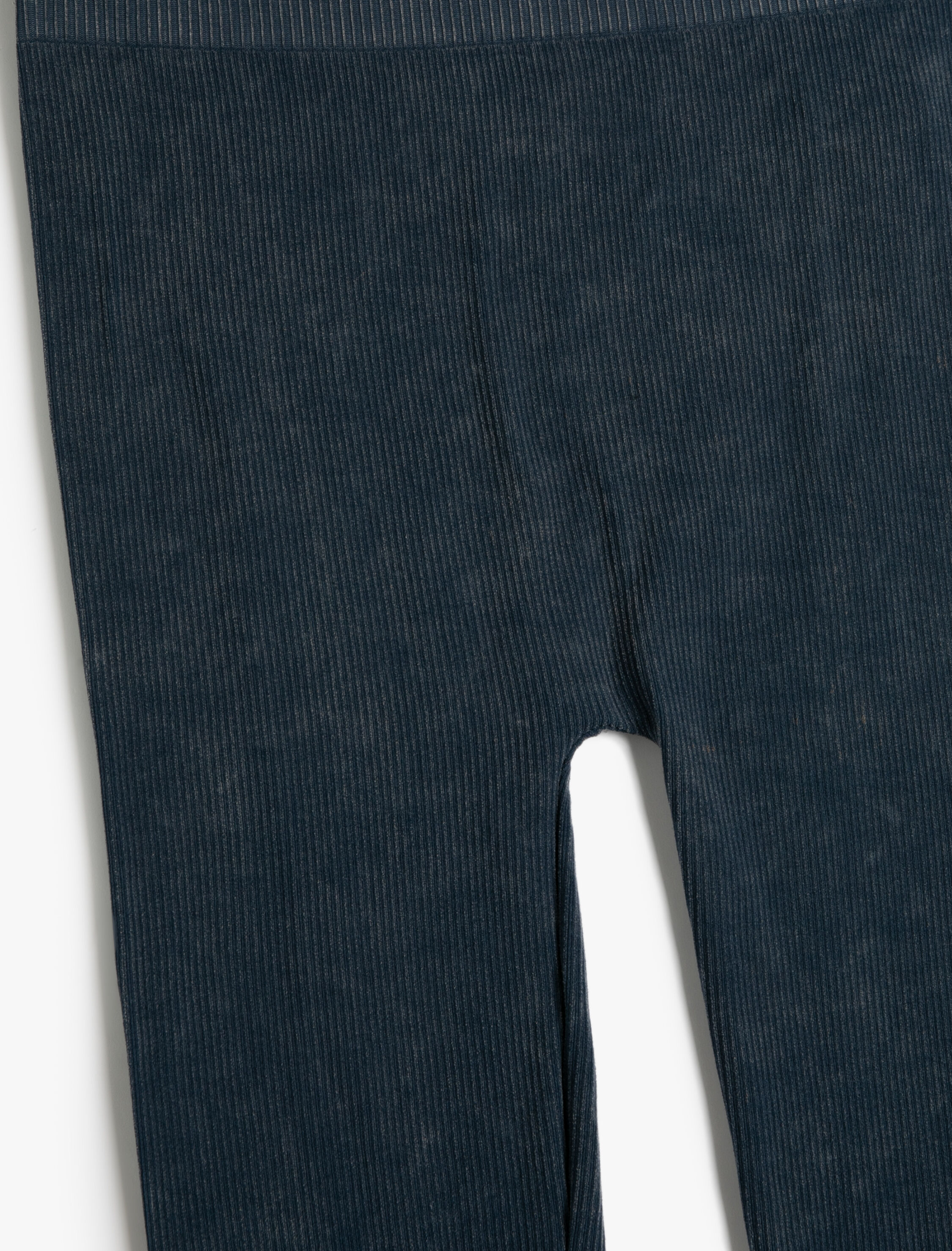   Tayt Soluk Efektli Yüksek Bel Fitilli