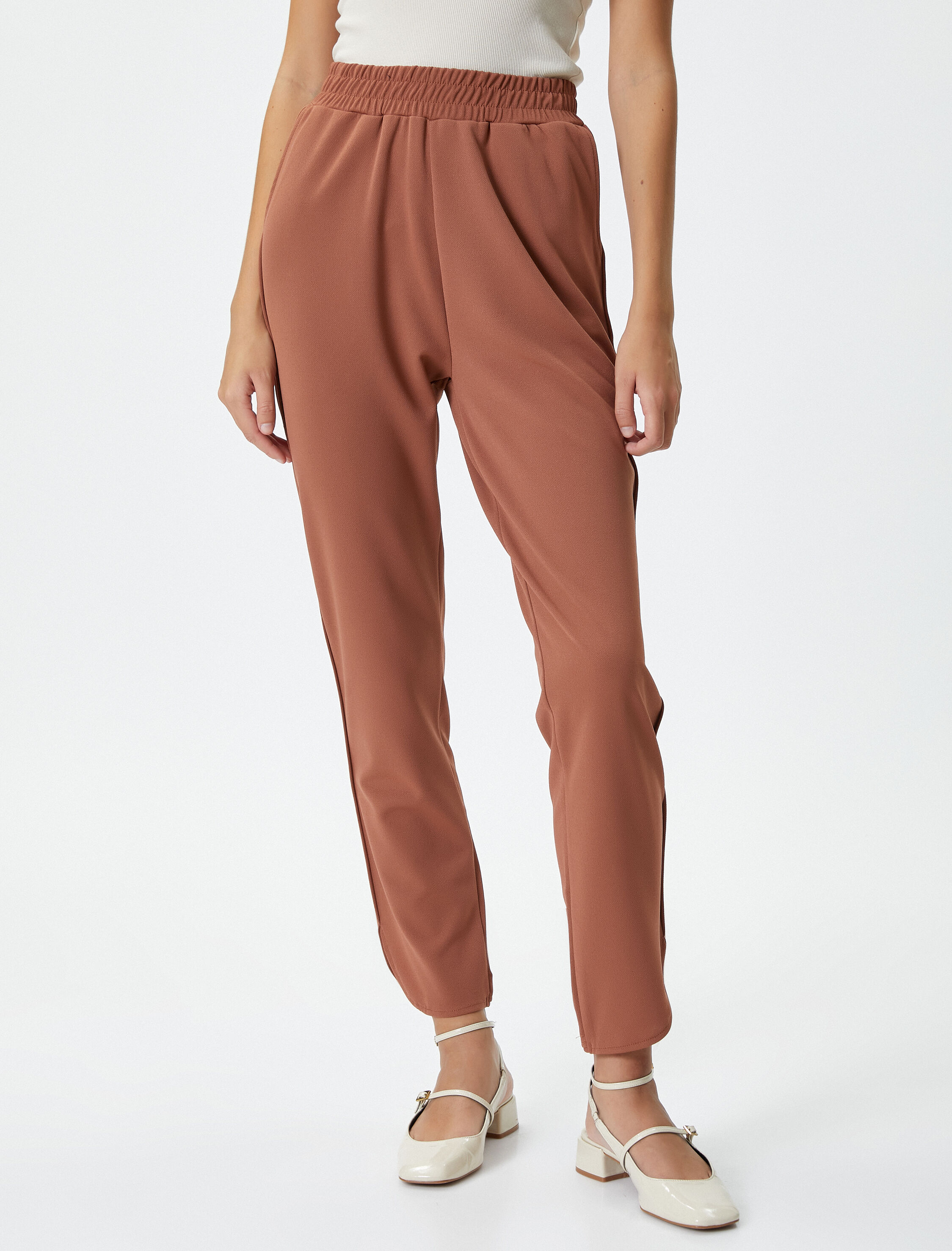   Jogger Pantolon Beli Lastikli Cep Detaylı