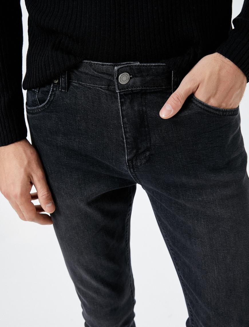   Skinny Fit Dar Paça Kot Pantolon Cepli - Michael Jean