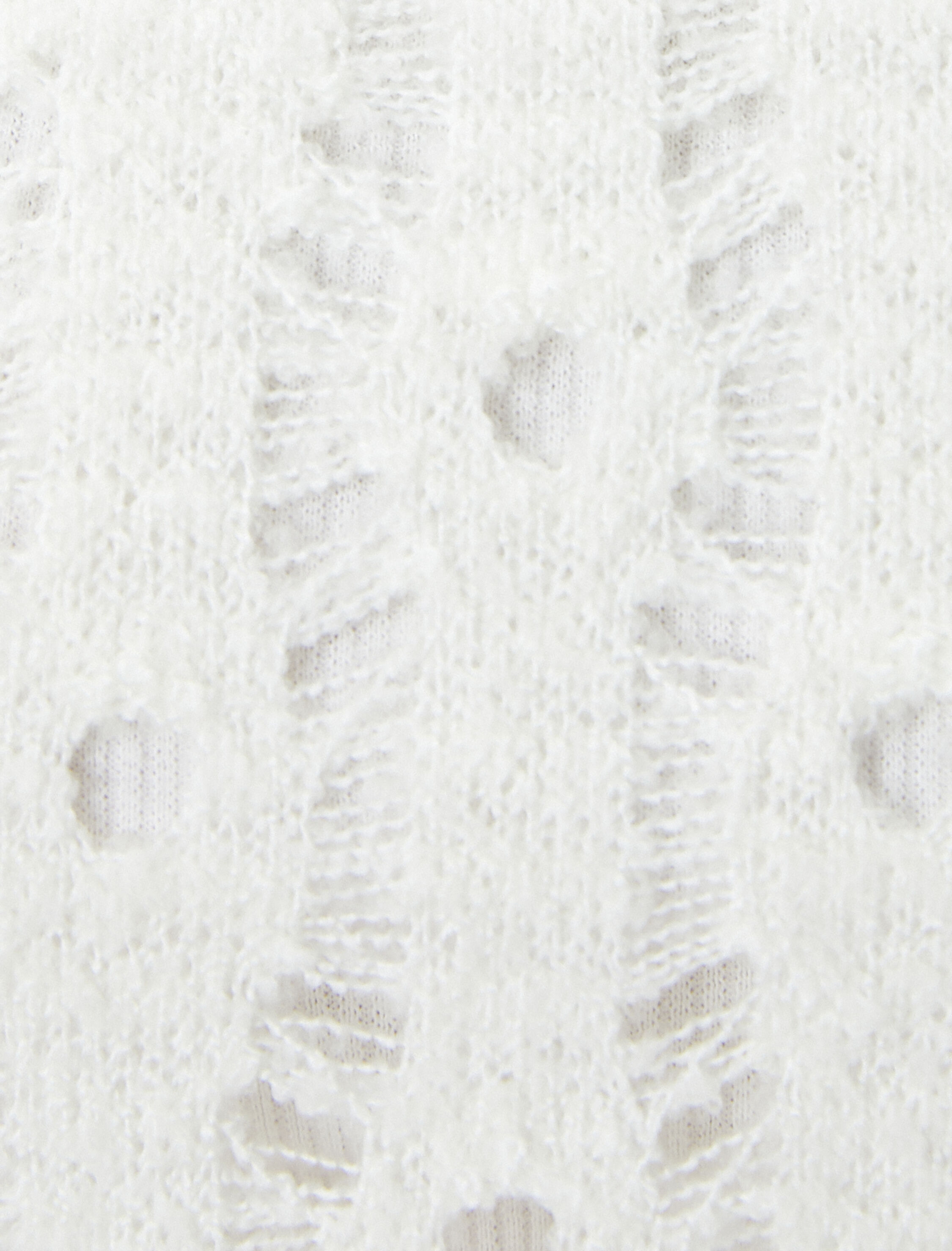   Ajurlu Tişört Uzun Kollu Bisiklet Yaka Yumuşak Dokulu