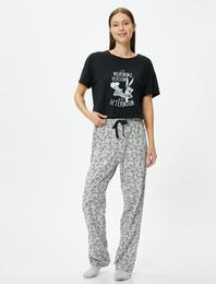 Bugs Bunny Pijama Takımı Lisanslı Baskılı Kısa Kollu Pamuklu