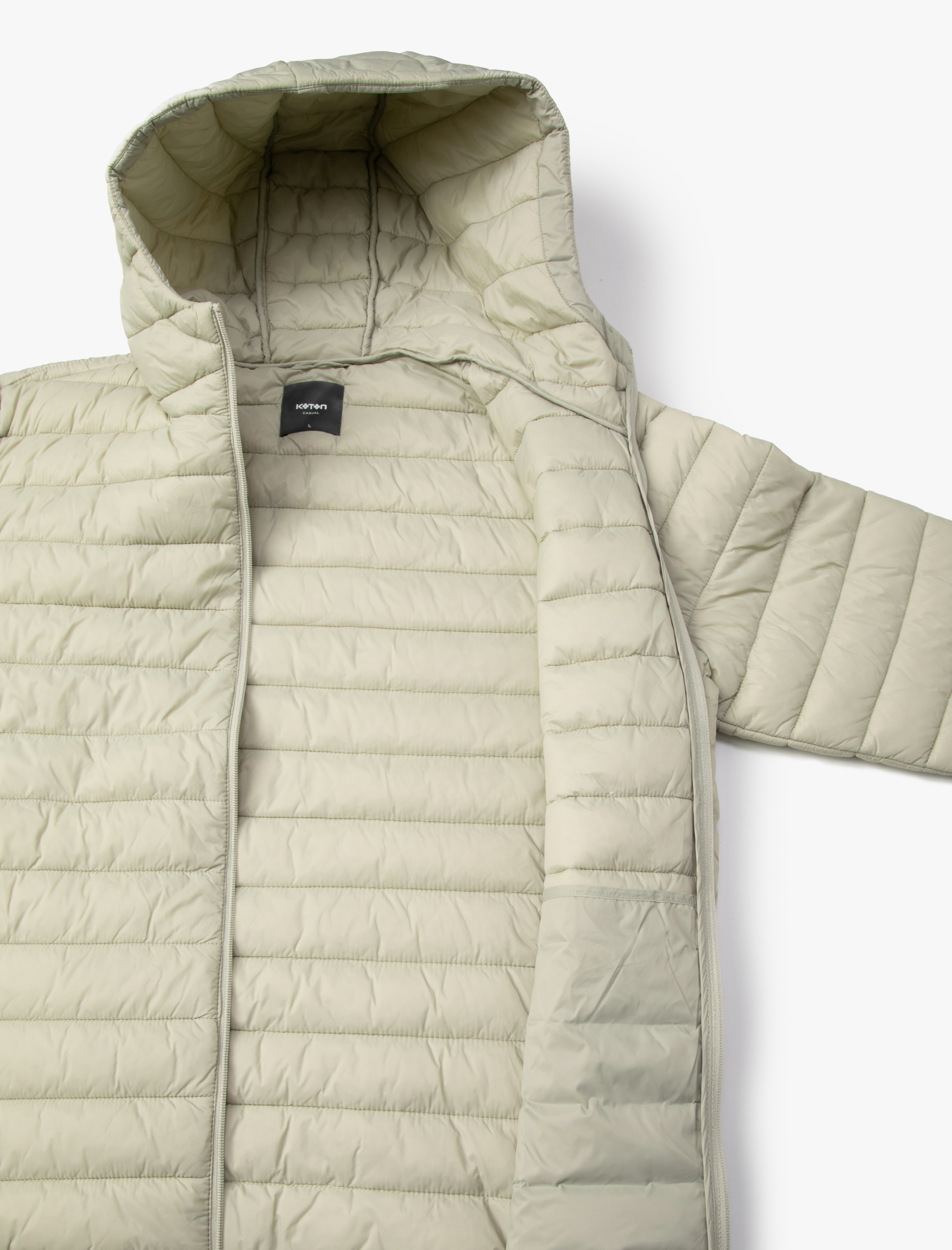   Şişme Mont Mevsimlik Kapşonlu Fermuarlı Cep Detaylı