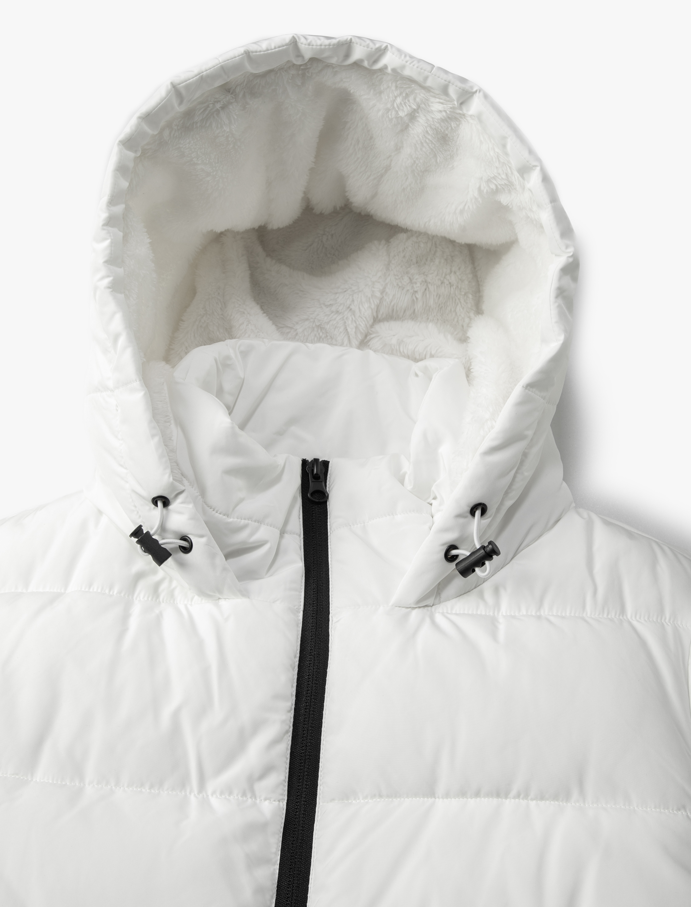   Şişme Mont Kapitone Kapüşonlu Fermuarlı Dik Yaka Cepli