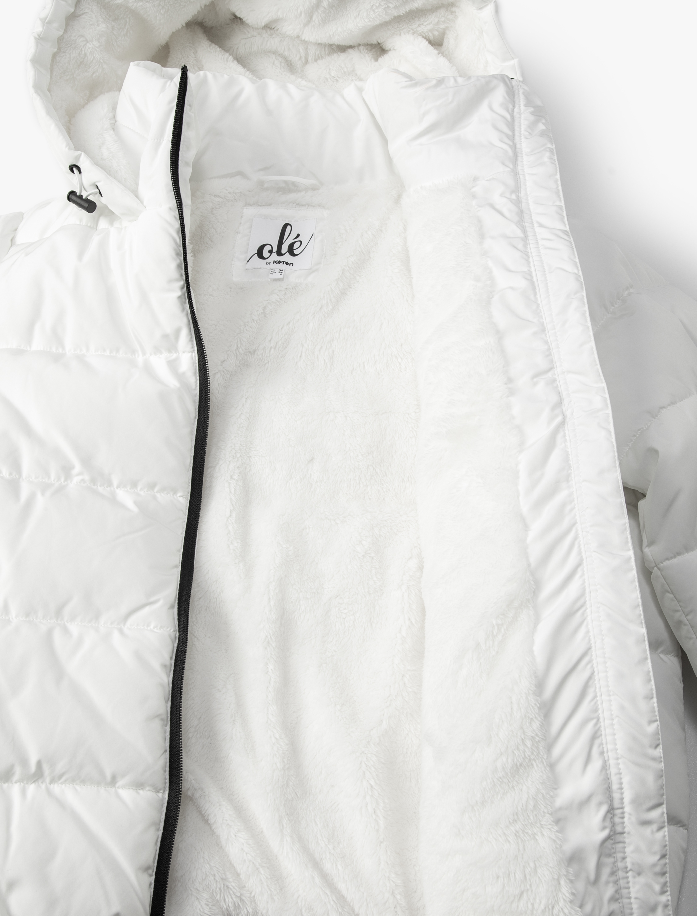   Şişme Mont Kapitone Kapüşonlu Fermuarlı Dik Yaka Cepli